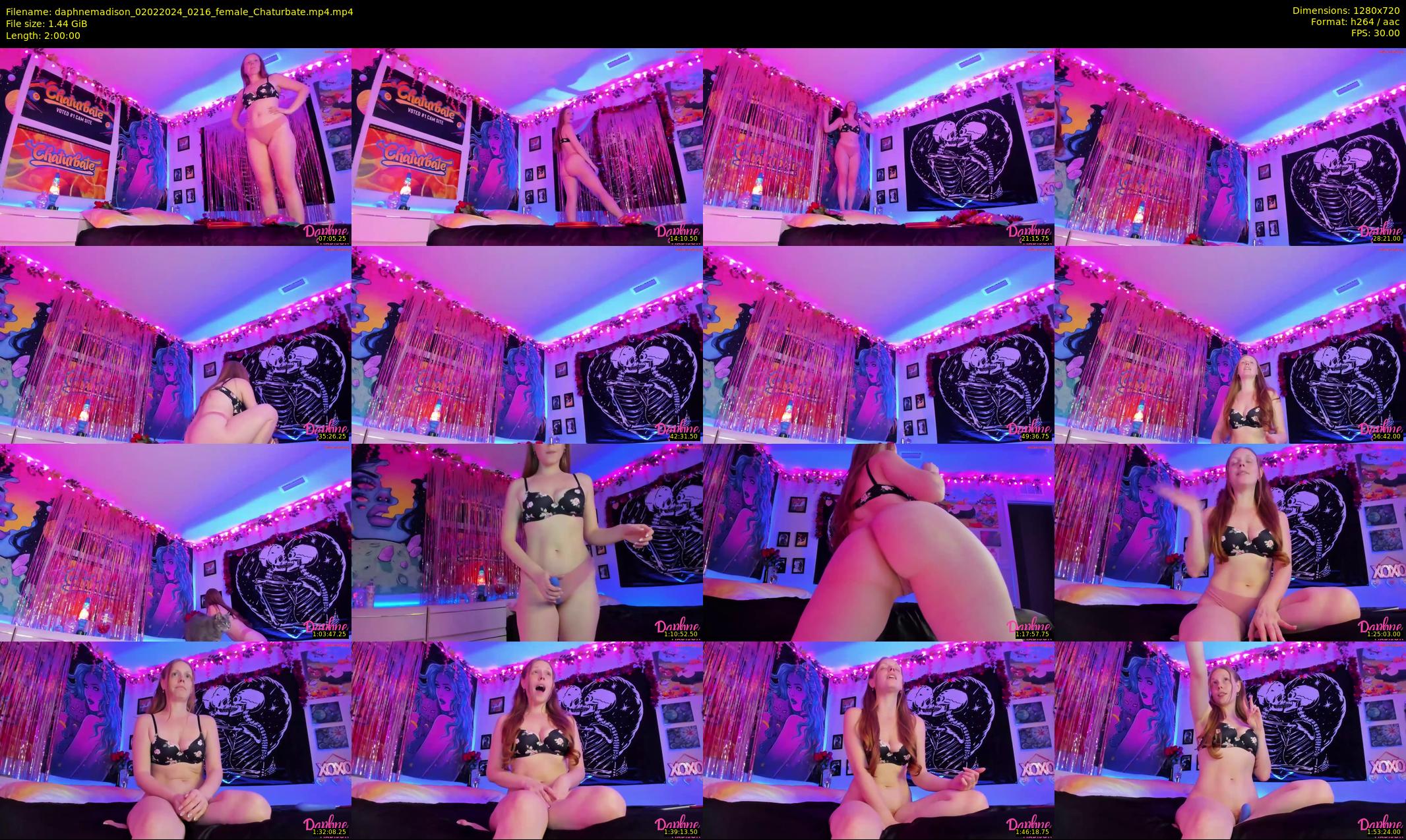 daphnemadison — 120 minute Chaturbate couple cam show recording, 720p, Feb 2, 2024