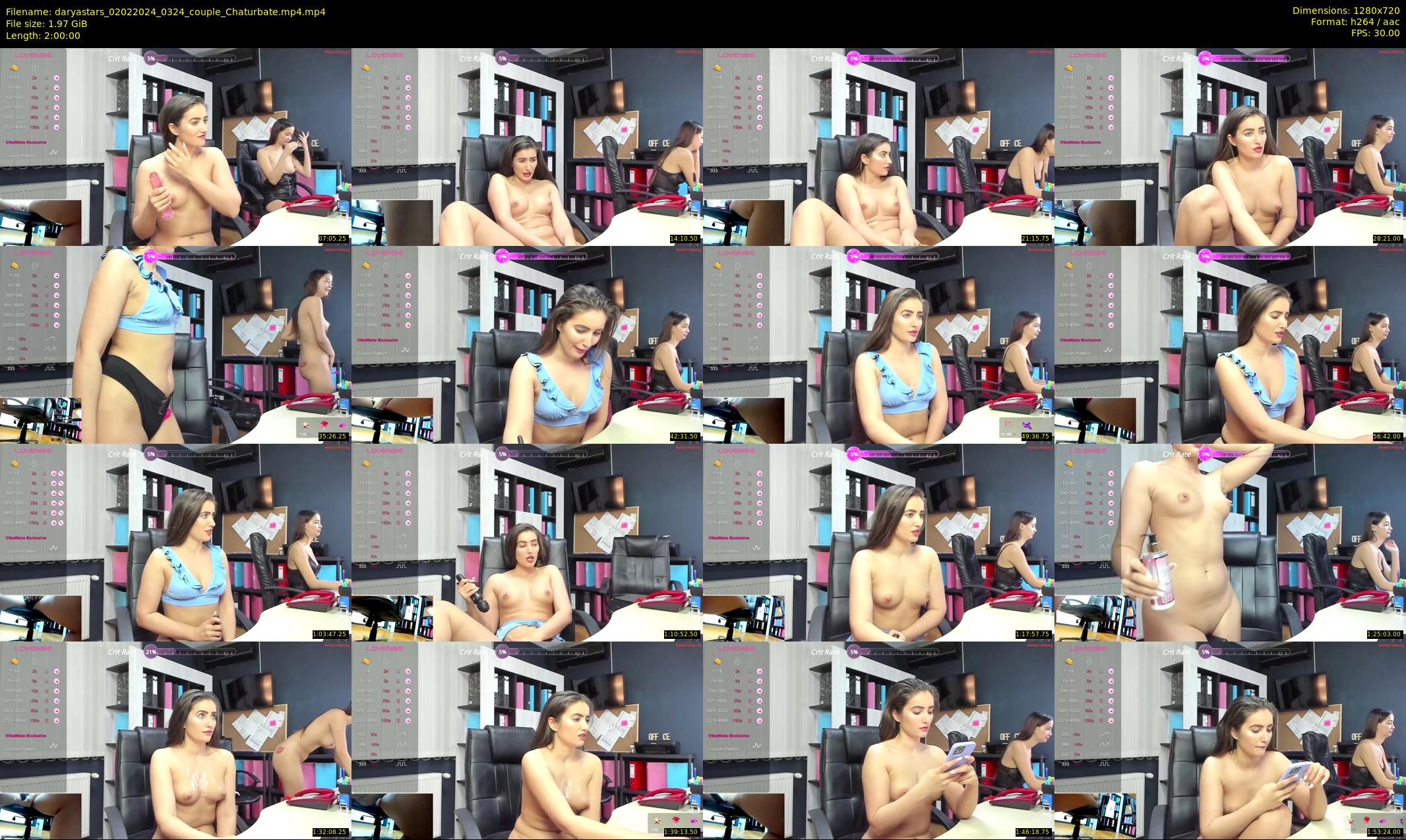 daryastars — 120 minute Chaturbate couple cam show recording, 720p, Feb 2, 2024