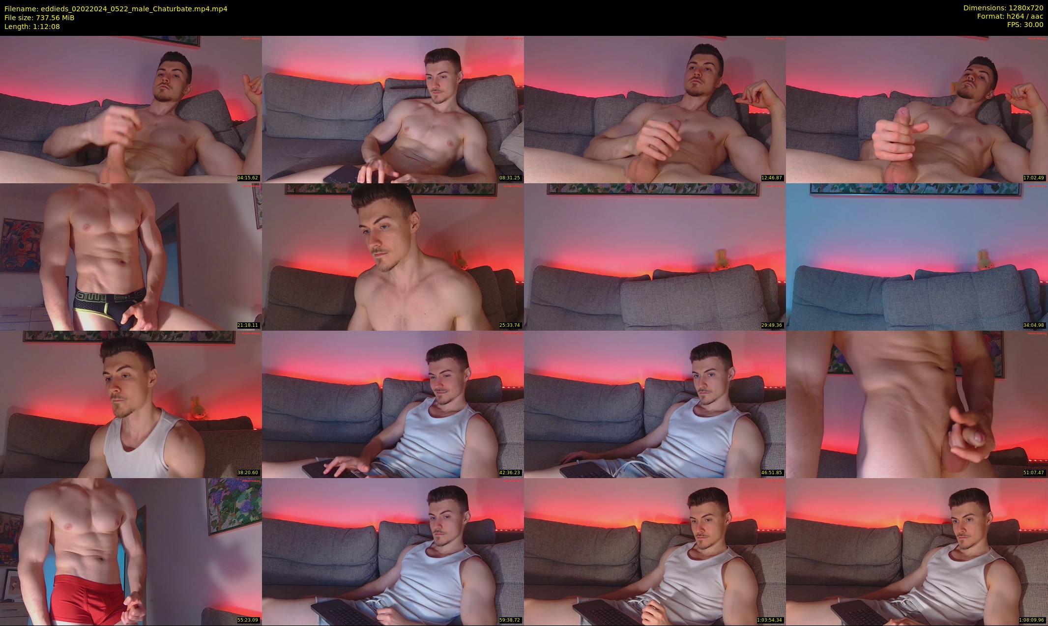 eddieds — 73 minute Chaturbate male cam show recording, 720p, Feb 2, 2024