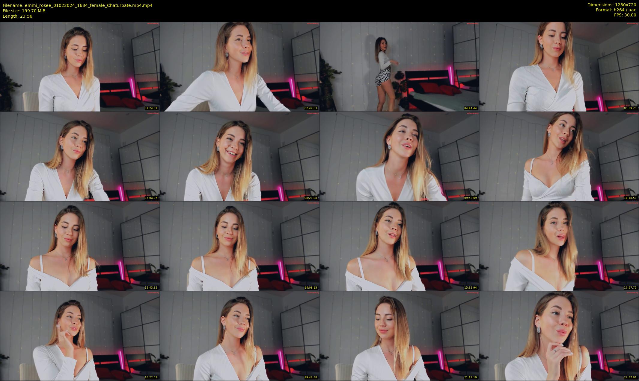 emmi_rosee — 24 minute Chaturbate female cam show recording, 720p, Feb 1, 2024