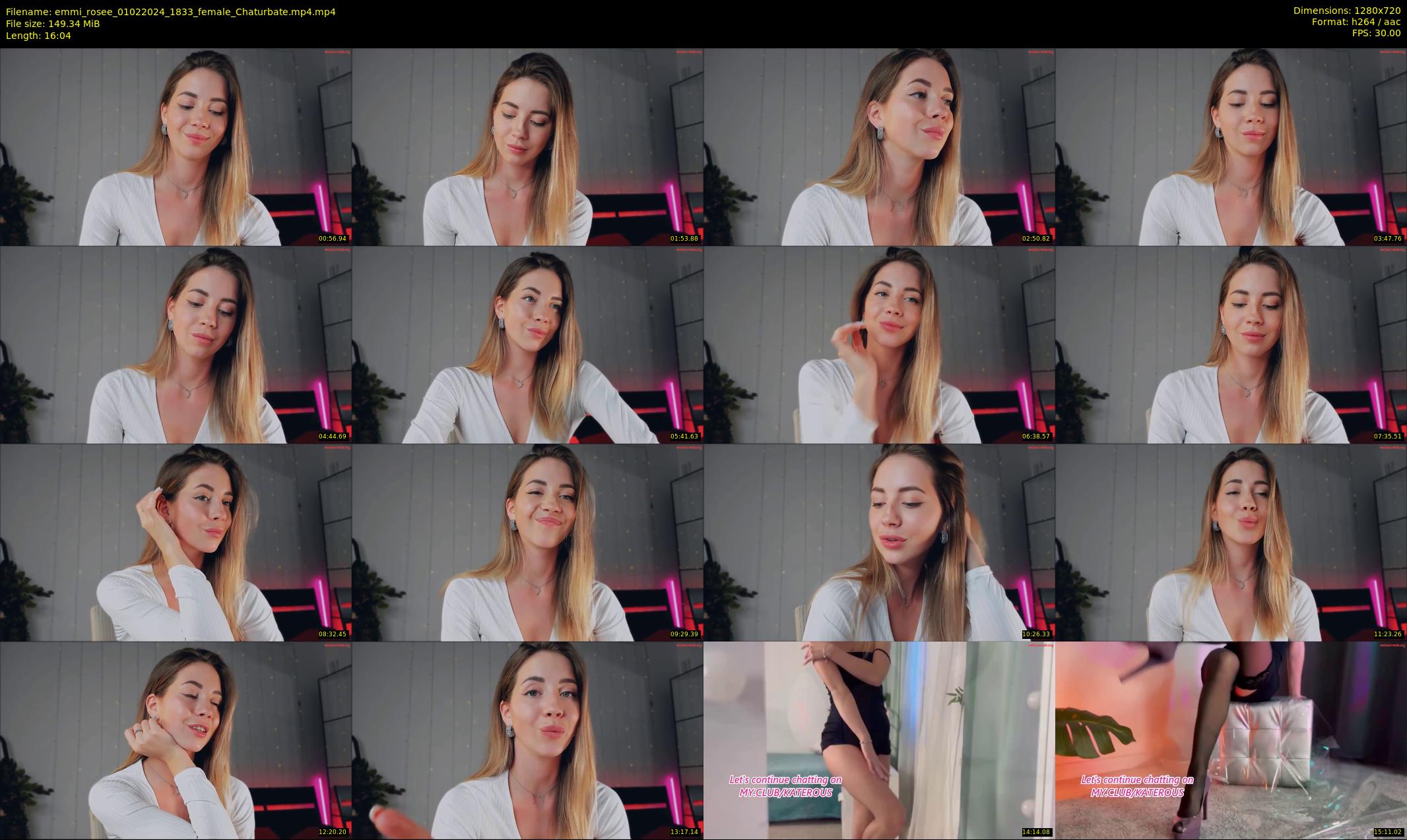 emmi_rosee — 17 minute Chaturbate female cam show recording, 720p, Feb 1, 2024