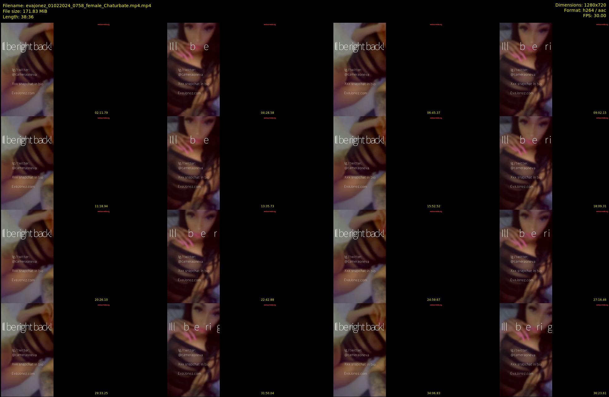 evajonez — 39 minute Chaturbate female cam show recording, 720p, Feb 1, 2024