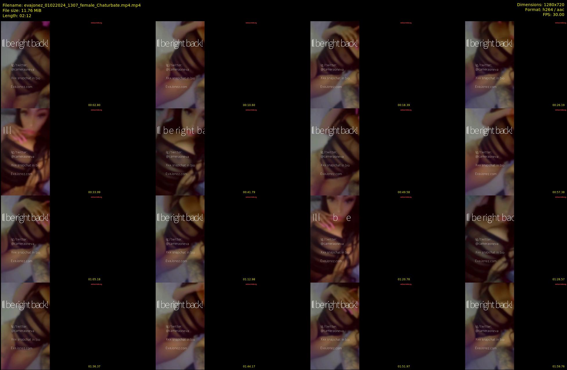 evajonez — 3 minute Chaturbate female cam show recording, 720p, Feb 1, 2024