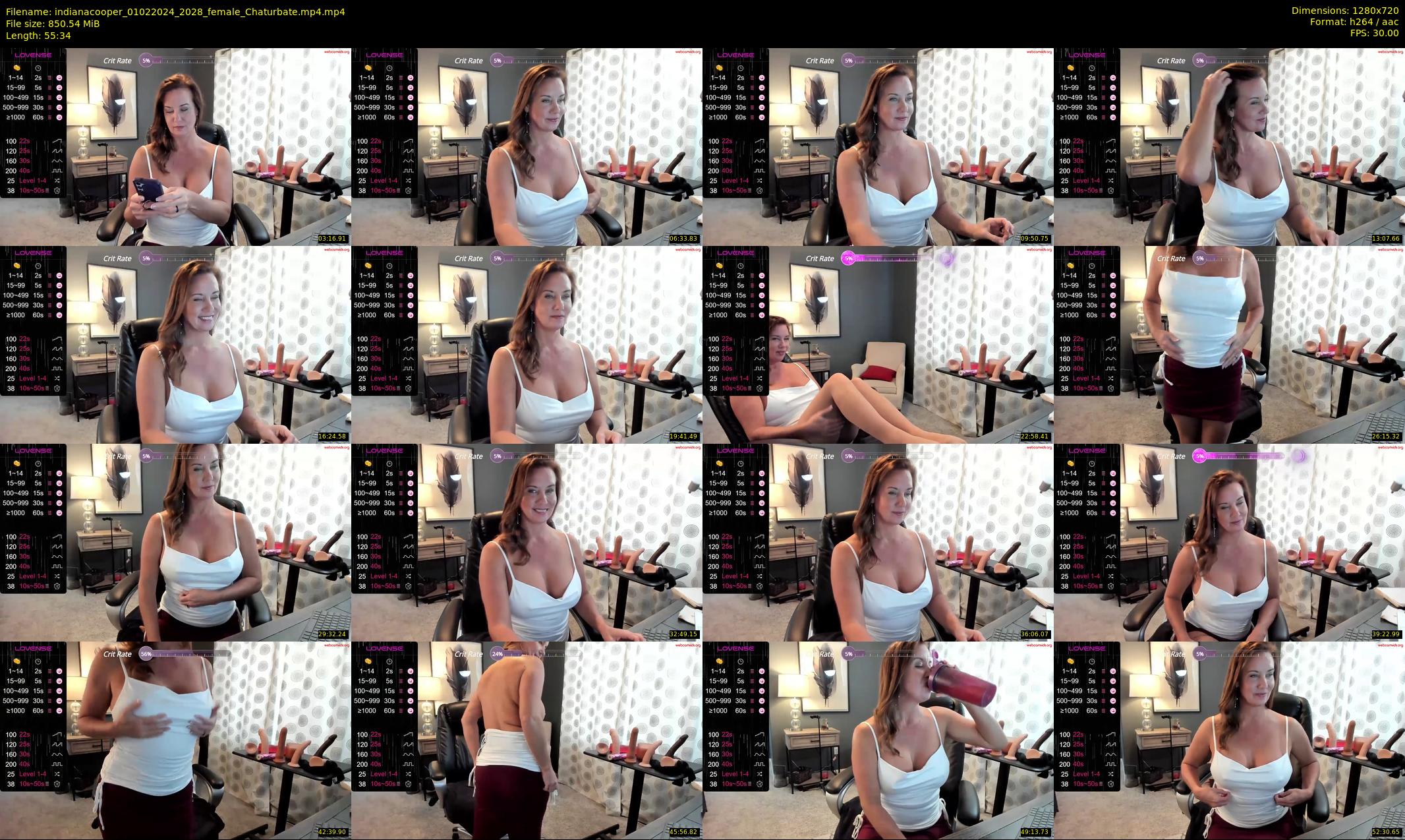indianacooper — 56 minute Chaturbate female cam show recording, 720p, Feb 1, 2024