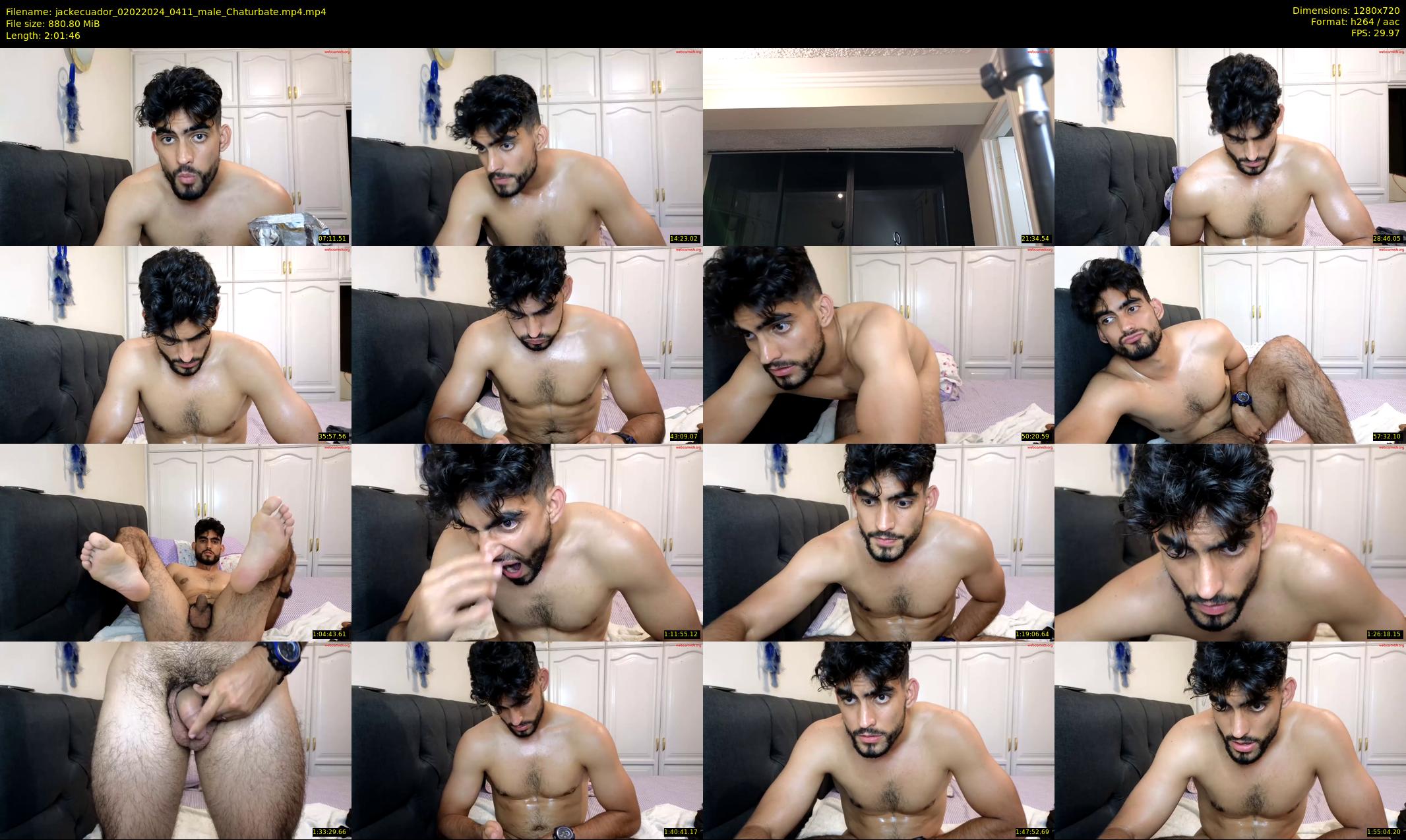 jackecuador — 122 minute Chaturbate male cam show recording, 720p, Feb 2, 2024