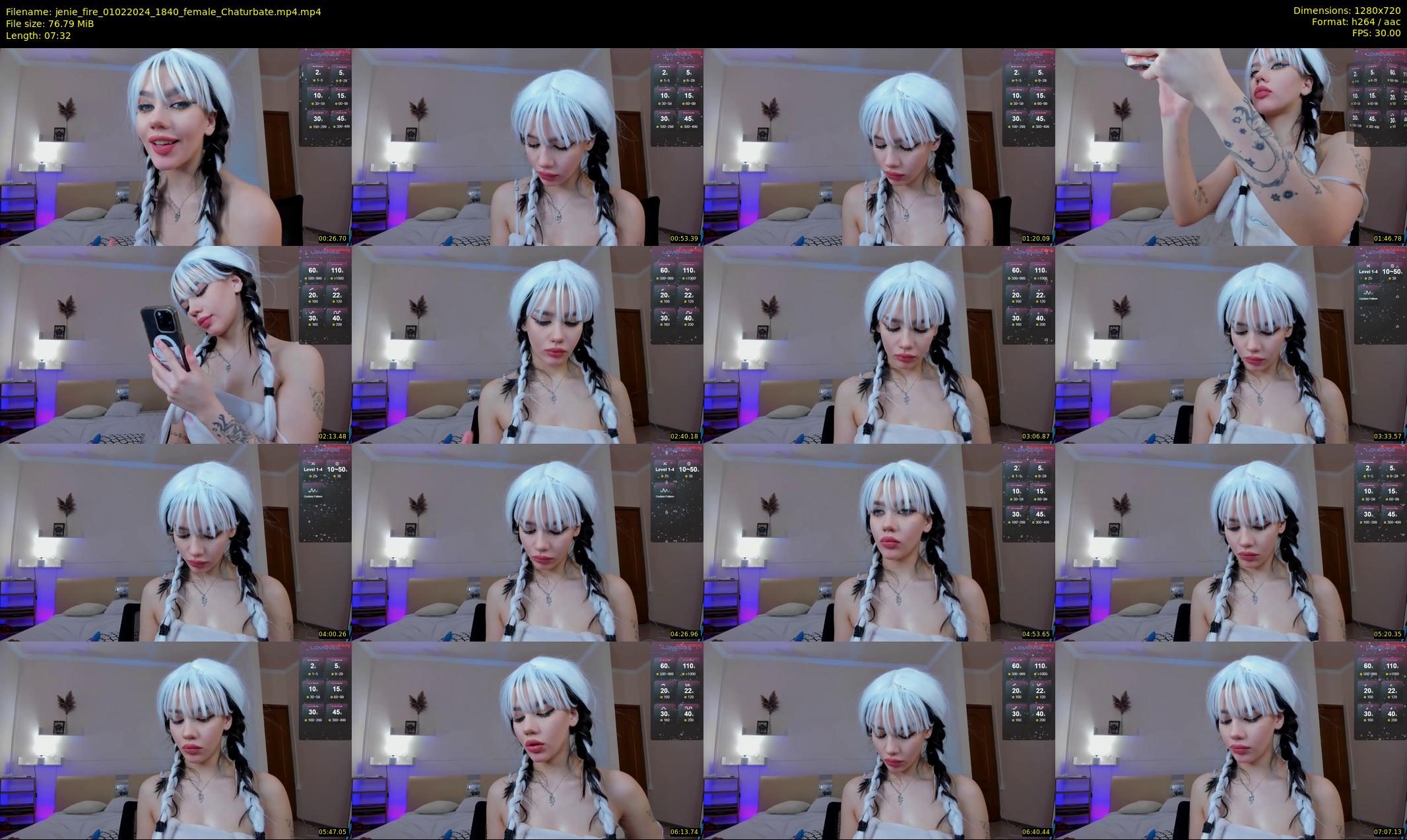 jenie_fire — 8 minute Chaturbate female cam show recording, 720p, Feb 1, 2024