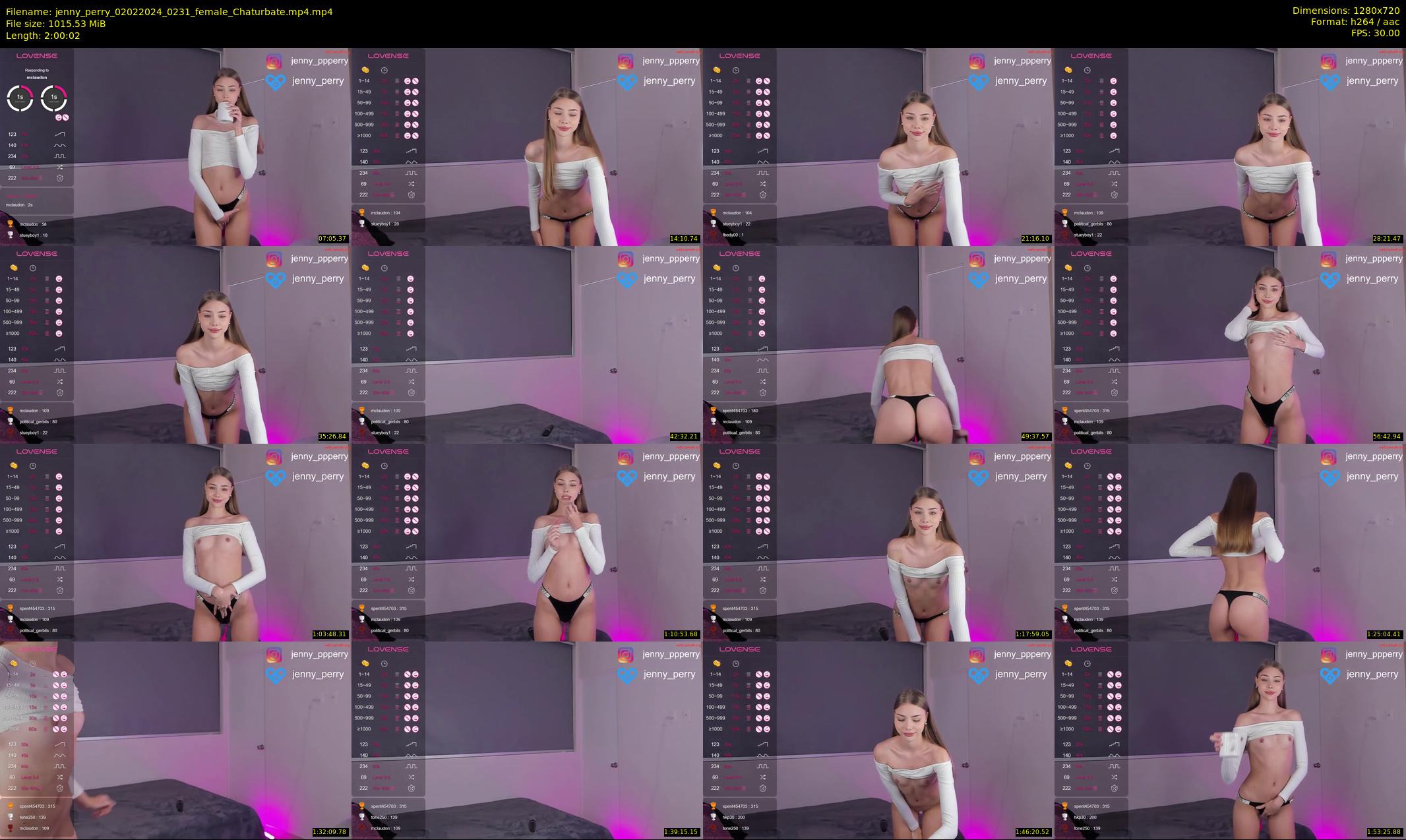 jenny_perry — 121 minute Chaturbate female cam show recording, 720p, Feb 2, 2024