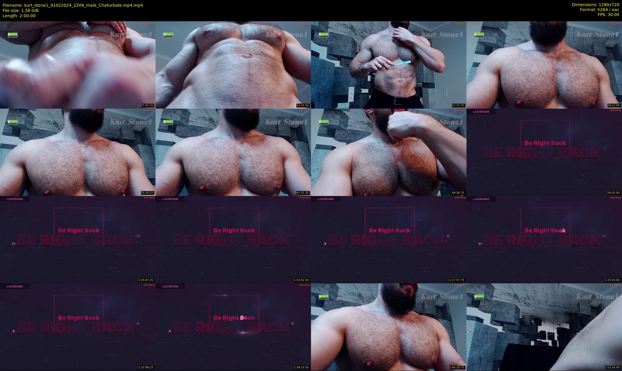 kurt_stone1 — 120 minute Chaturbate male cam show recording, 720p, Feb 1, 2024