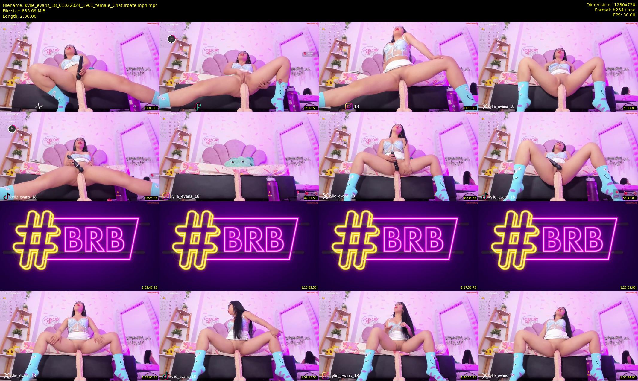 kylie_evans_18 — 120 minute Chaturbate female cam show recording, 720p, Feb 1, 2024