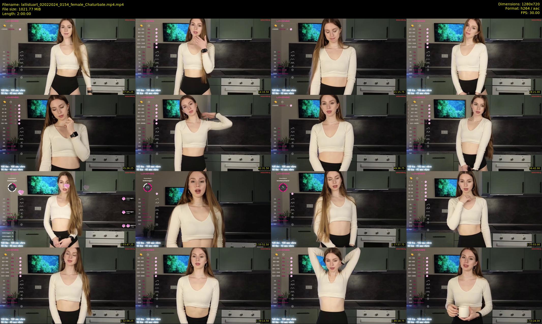 lallistuart — 120 minute Chaturbate female cam show recording, 720p, Feb 2, 2024