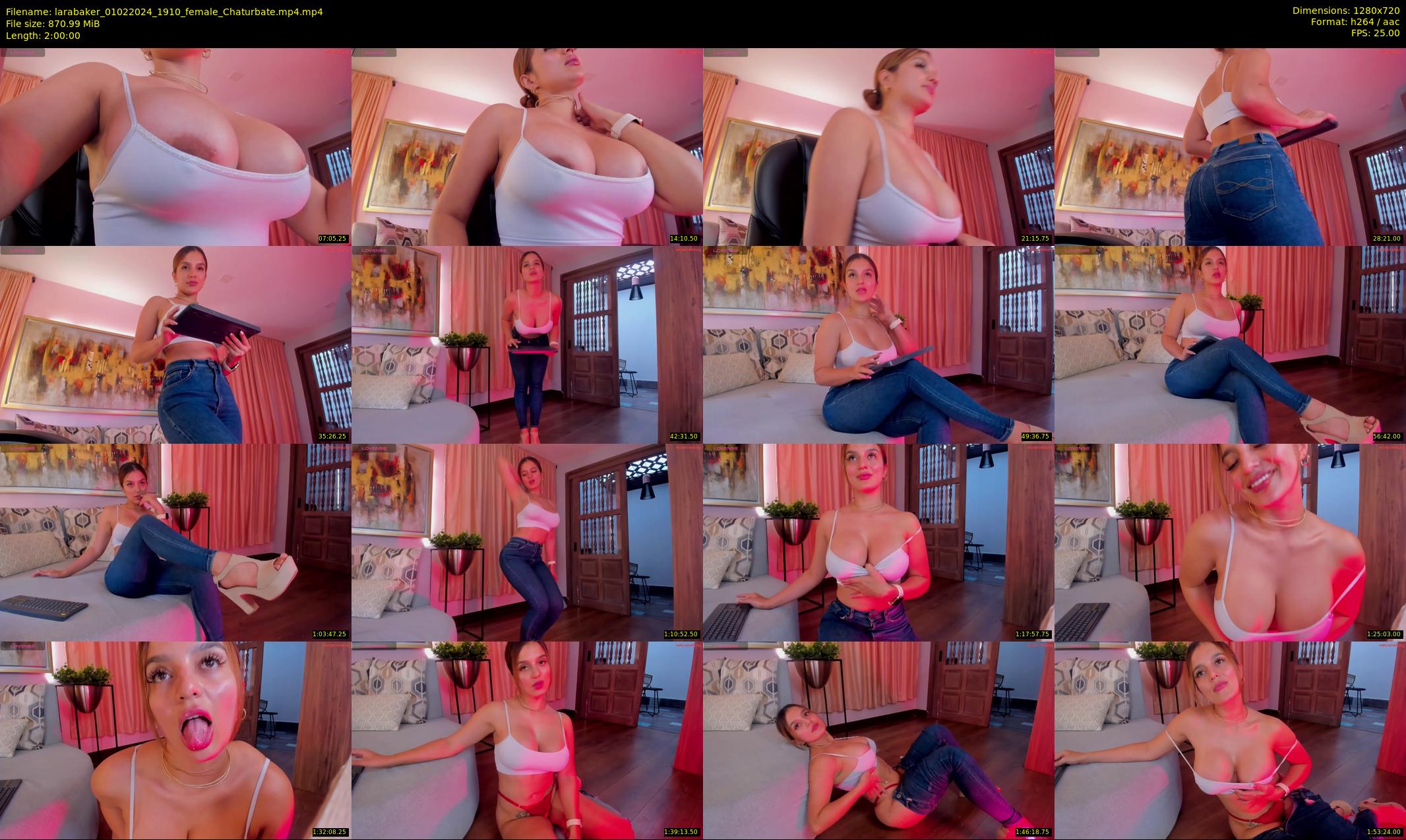 larabaker — 120 minute Chaturbate female cam show recording, 720p, Feb 1, 2024