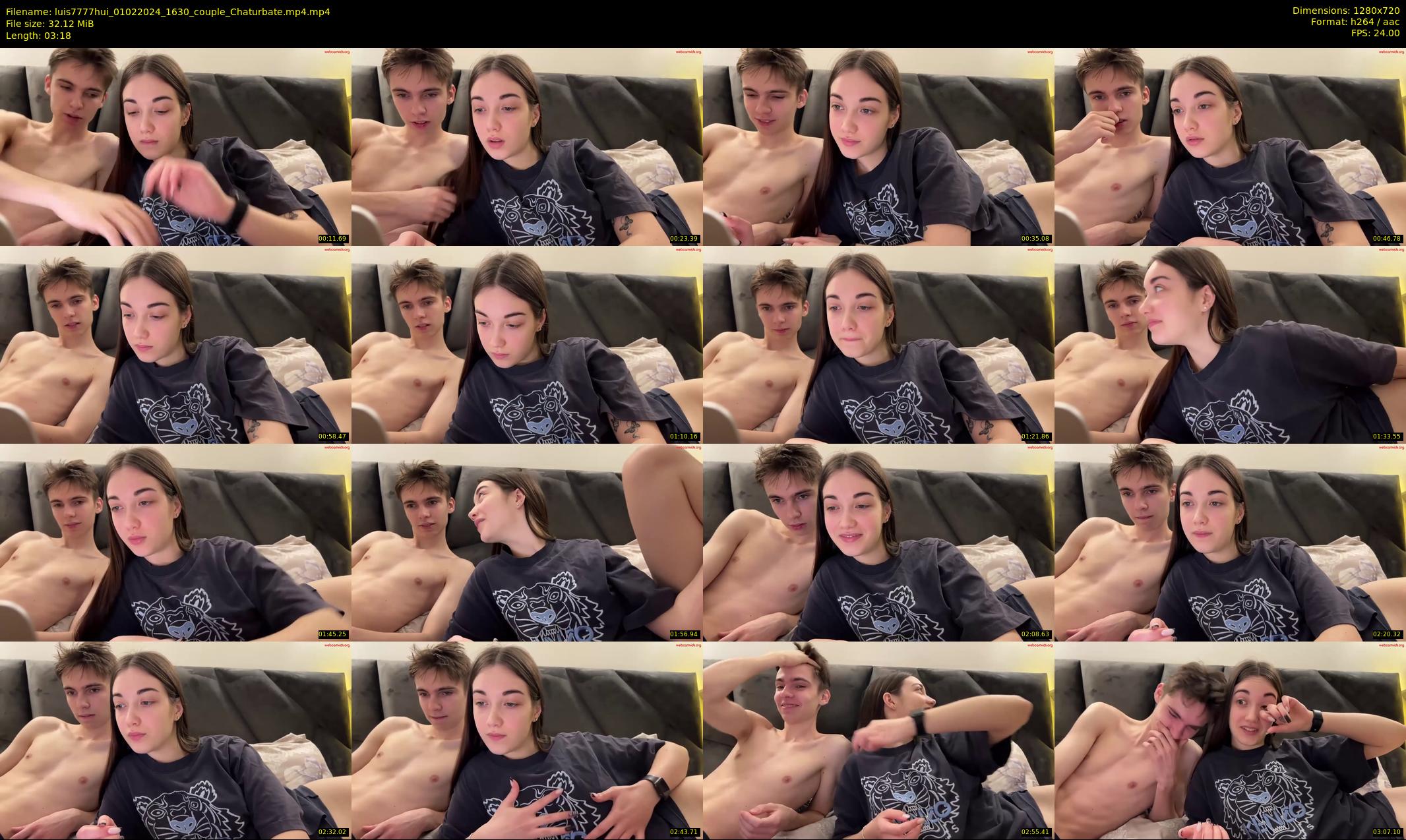luis7777hui — 4 minute Chaturbate couple cam show recording, 720p, Feb 1, 2024