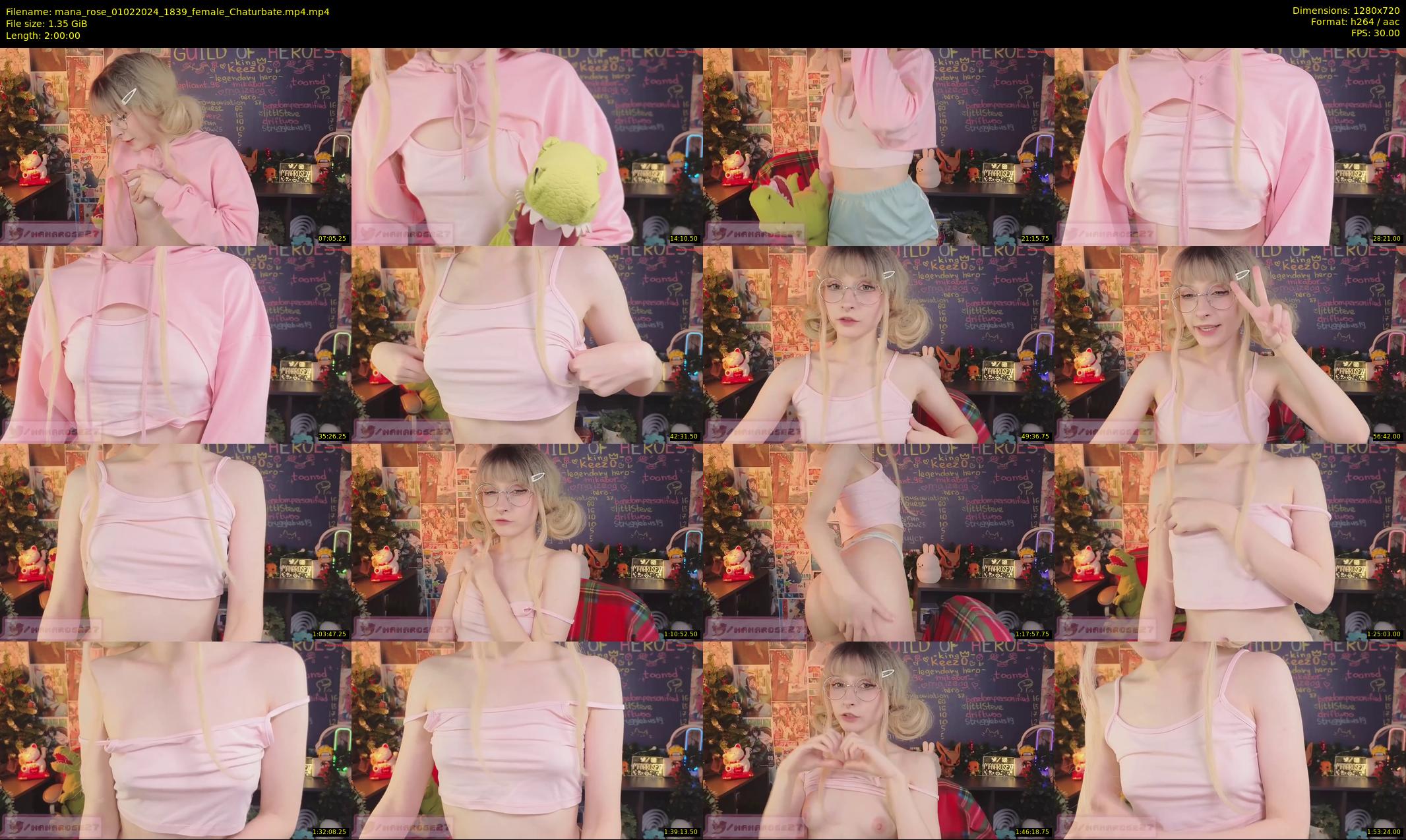 mana_rose — 120 minute Chaturbate female cam show recording, 720p, Feb 1, 2024