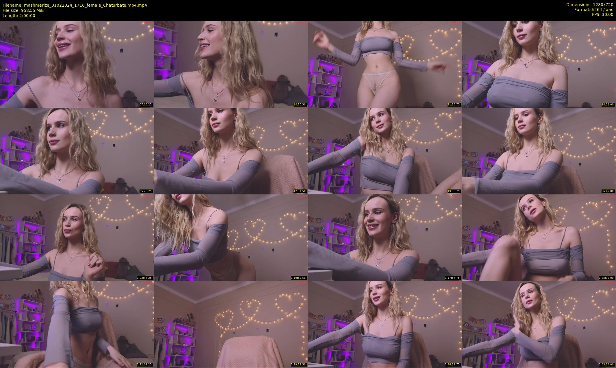 mashmerize — 120 minute Chaturbate female cam show recording, 720p, Feb 1, 2024