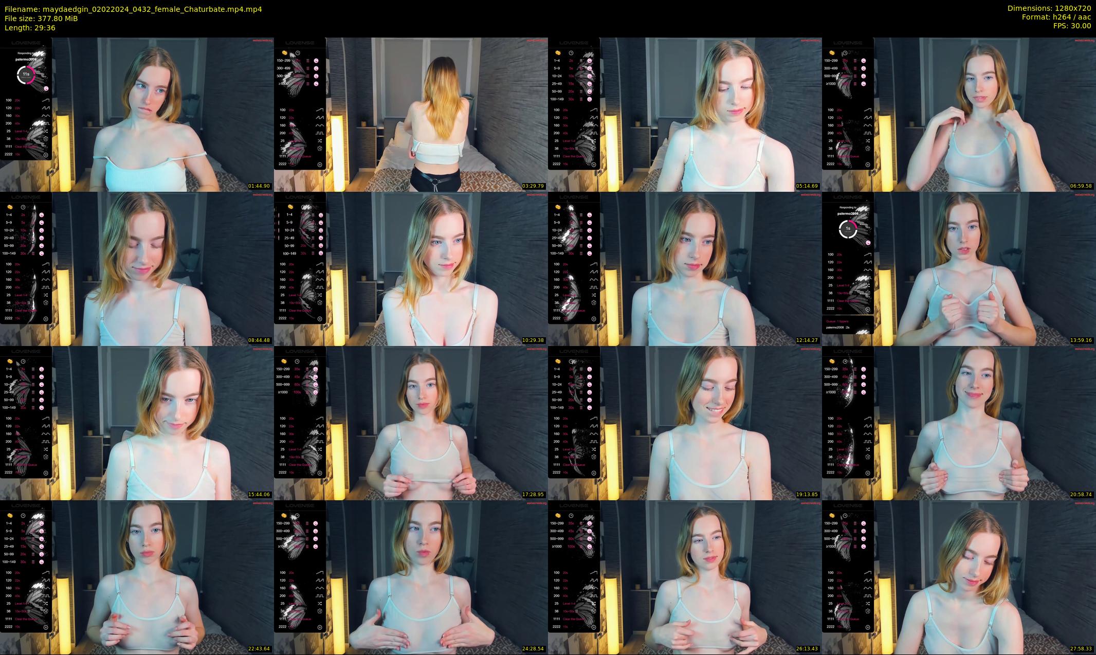 maydaedgin — 30 minute Chaturbate female cam show recording, 720p, Feb 2, 2024