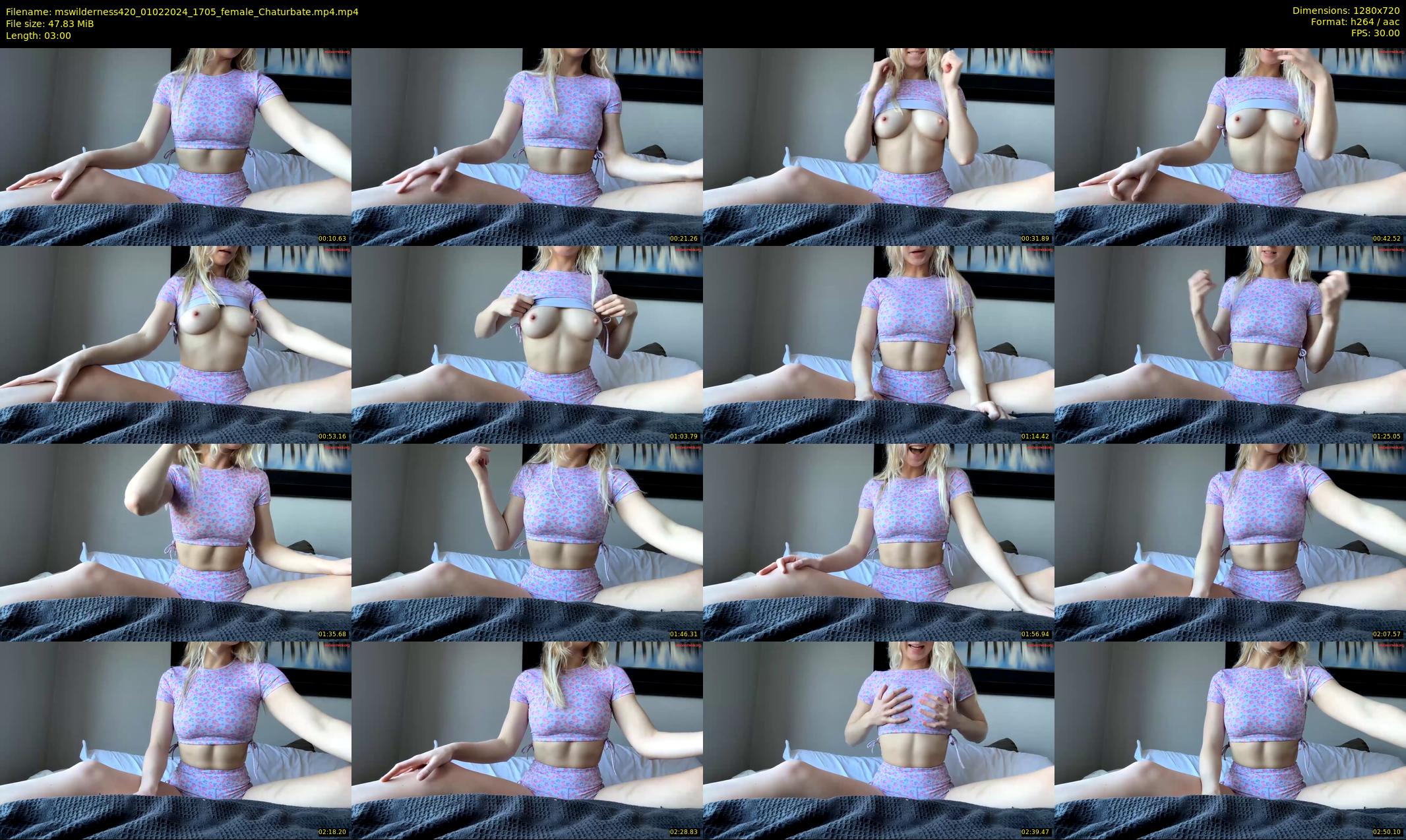 mswilderness420 — 3 minute Chaturbate female cam show recording, 720p, Feb 1, 2024