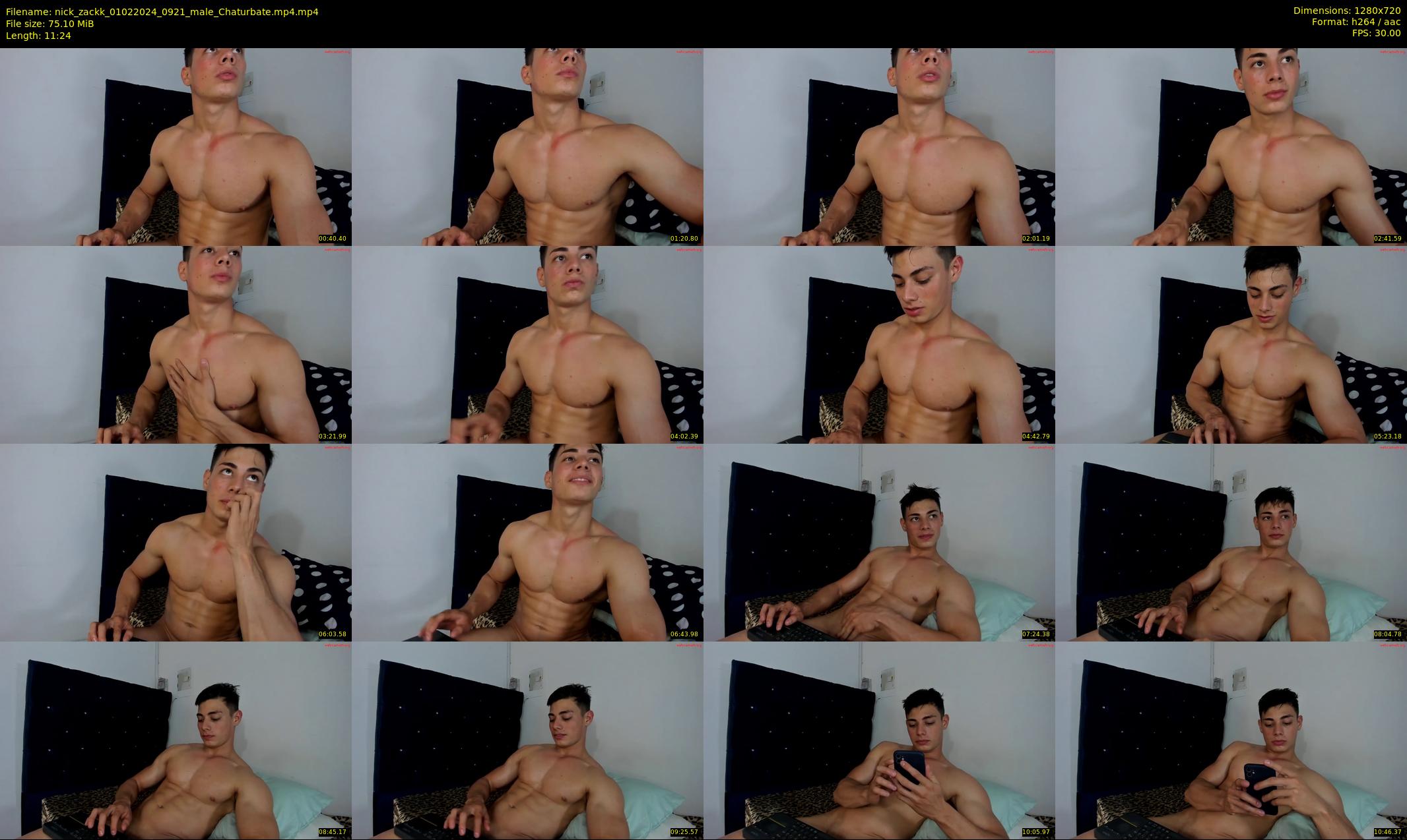 nick_zackk — 12 minute Chaturbate male cam show recording, 720p, Feb 1, 2024