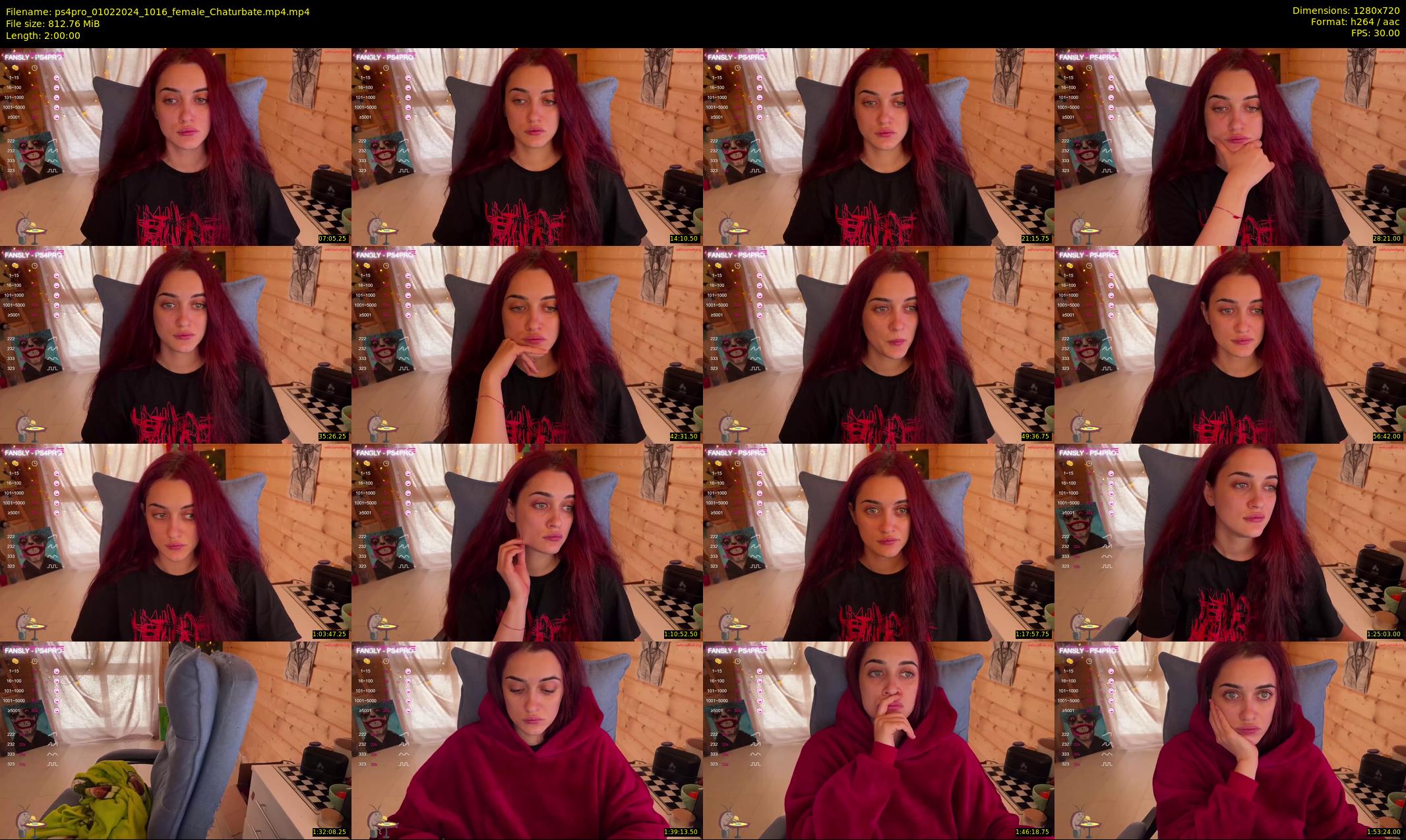 ps4pro — 120 minute Chaturbate female cam show recording, 720p, Feb 1, 2024