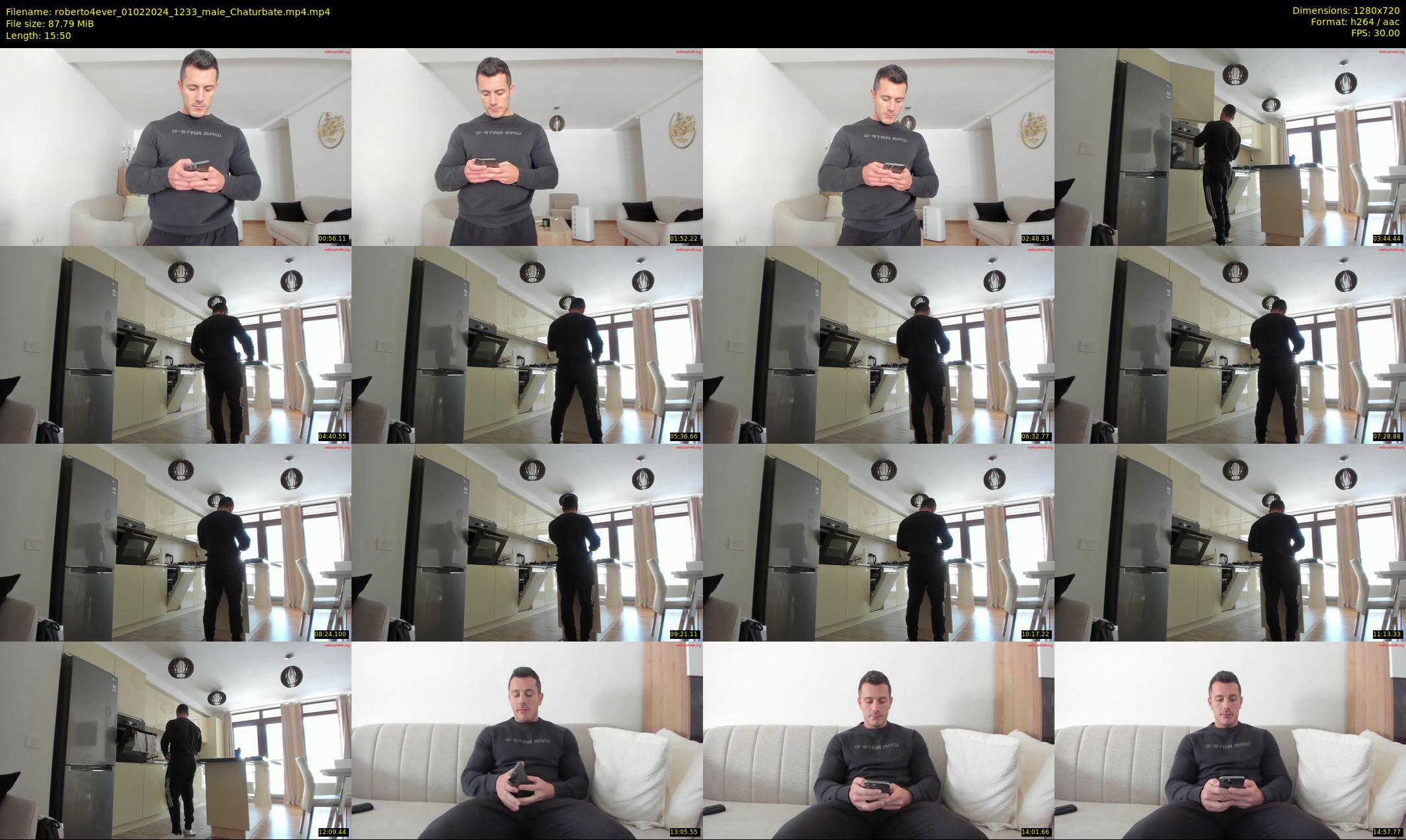 roberto4ever — 16 minute Chaturbate male cam show recording, 720p, Feb 1, 2024
