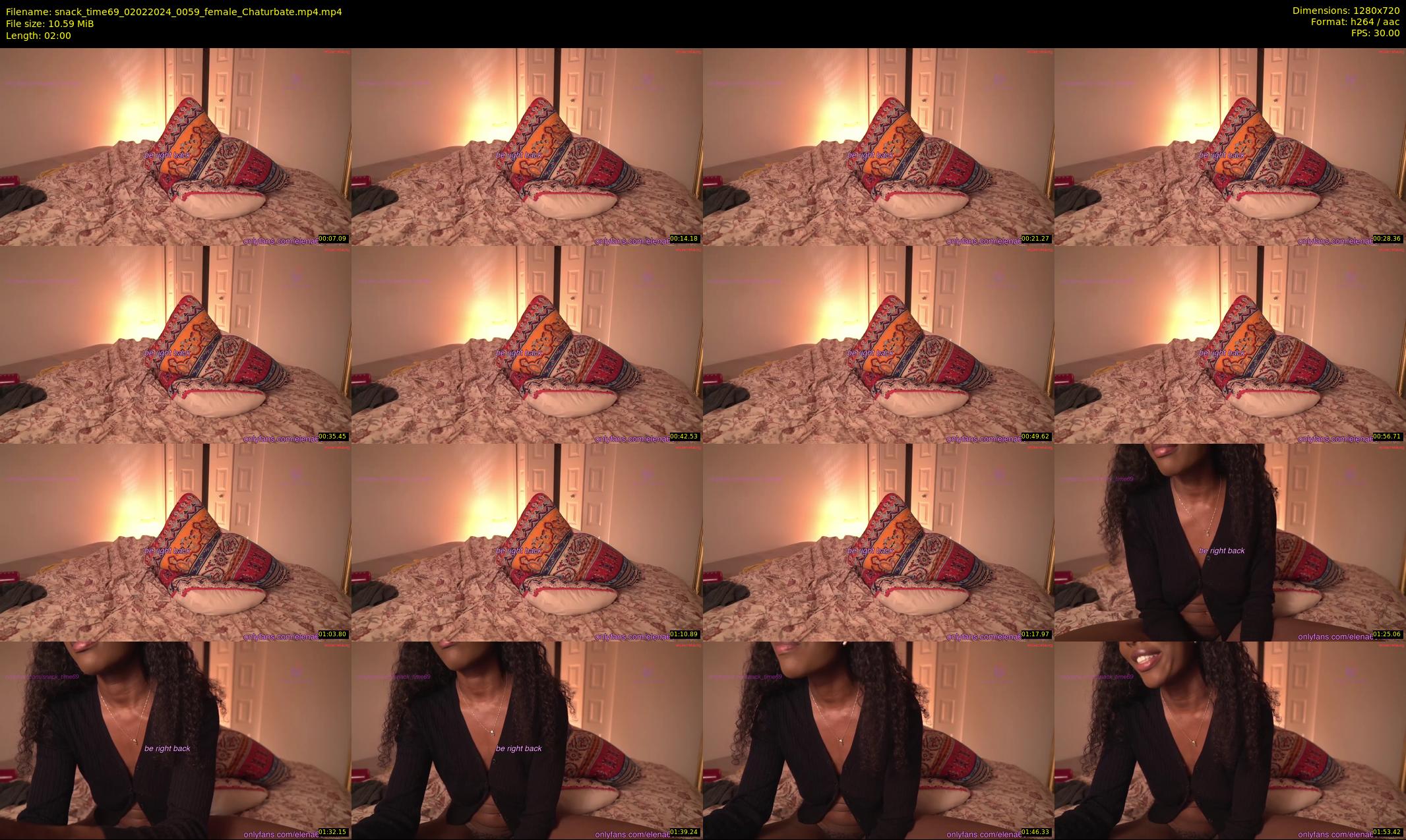 snack_time69 — 2 minute Chaturbate couple cam show recording, 720p, Feb 2, 2024