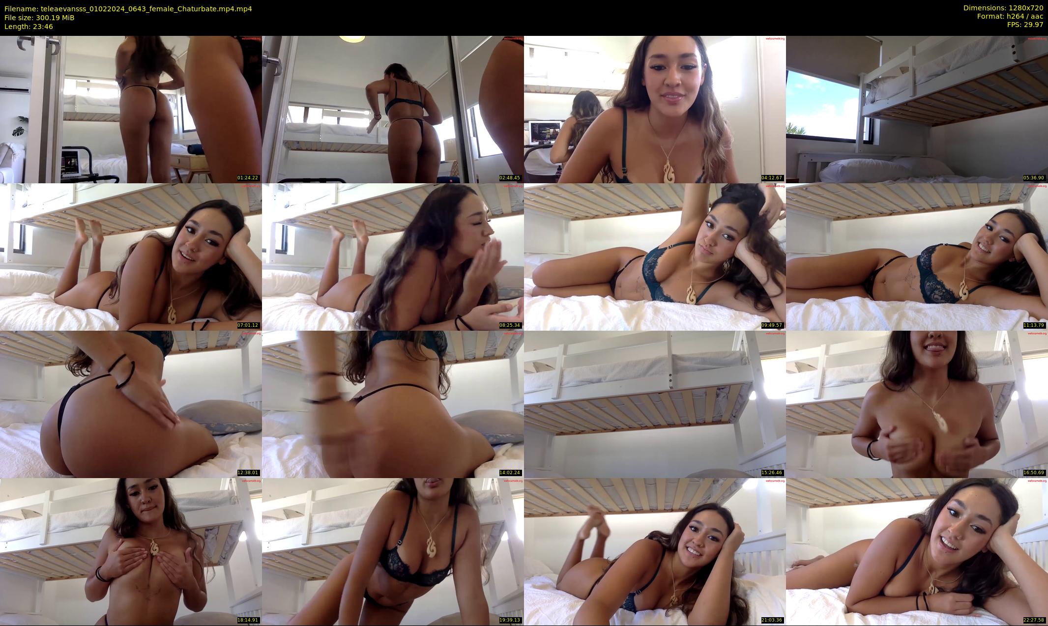 teleaevansss — 24 minute Chaturbate female cam show recording, 720p, Feb 1, 2024