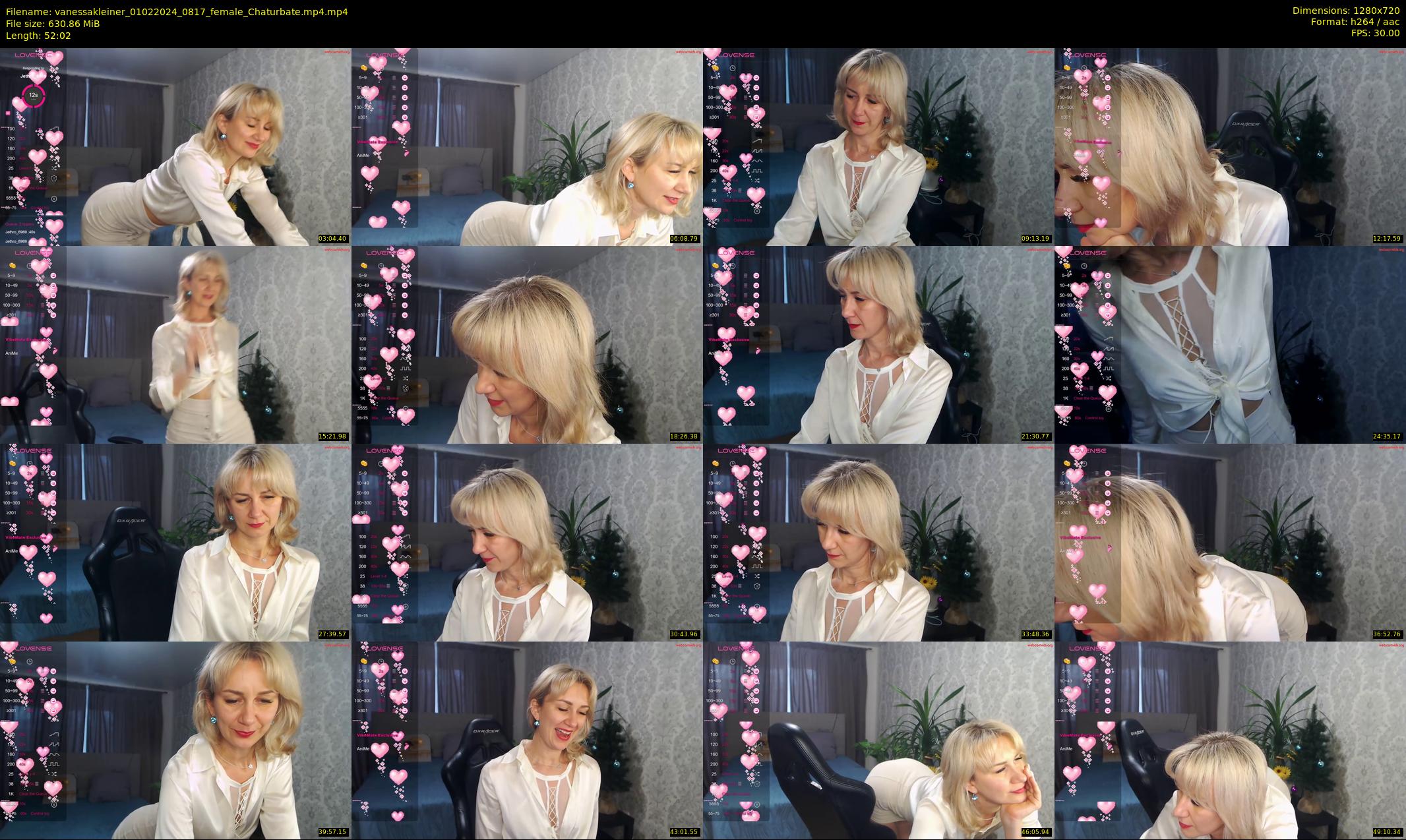 vanessakleiner — 53 minute Chaturbate female cam show recording, 720p, Feb 1, 2024