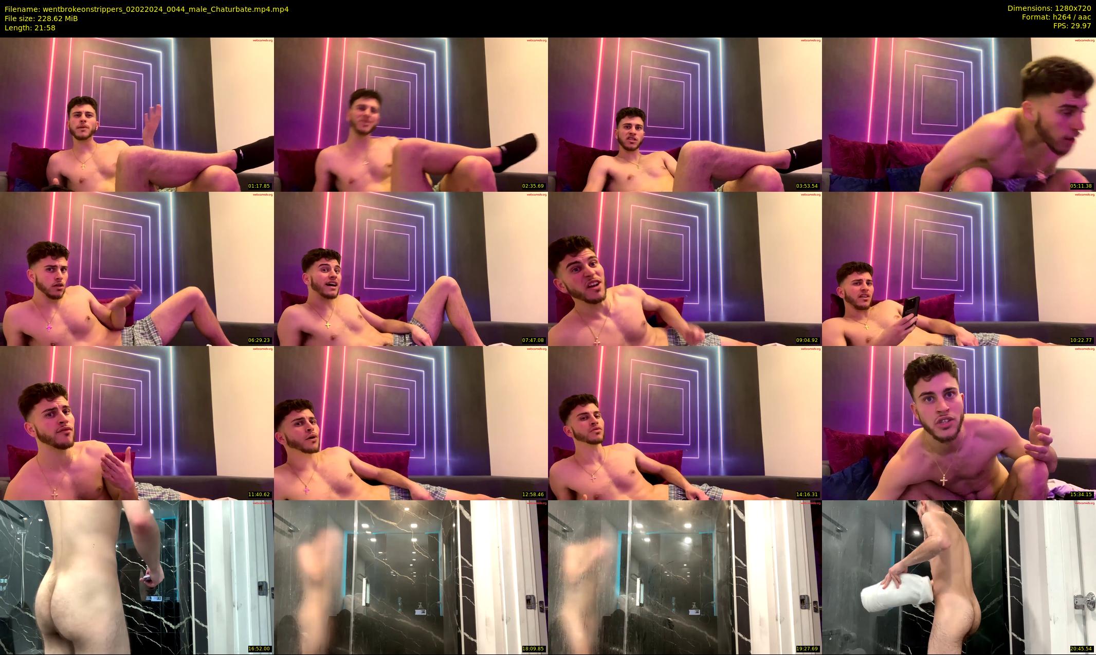 wentbrokeonstrippers — 22 minute Chaturbate male cam show recording, 720p, Feb 2, 2024