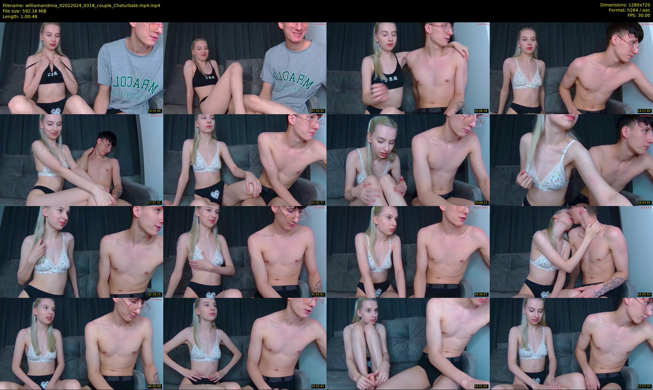 williamandmia — 61 minute Chaturbate couple cam show recording, 720p, Feb 2, 2024