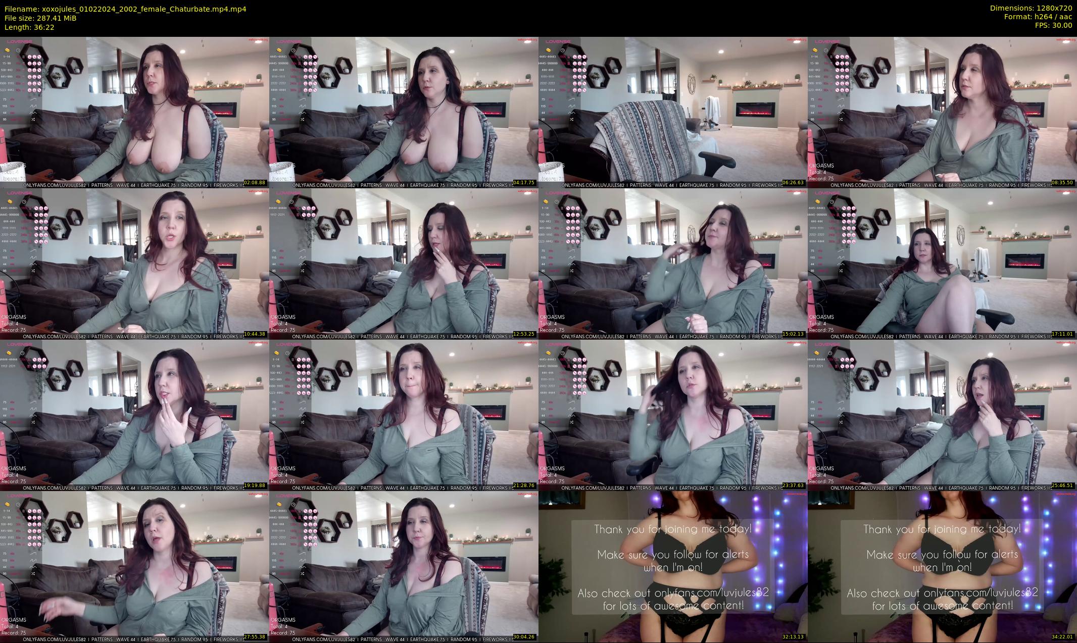 xoxojules — 37 minute Chaturbate female cam show recording, 720p, Feb 1, 2024