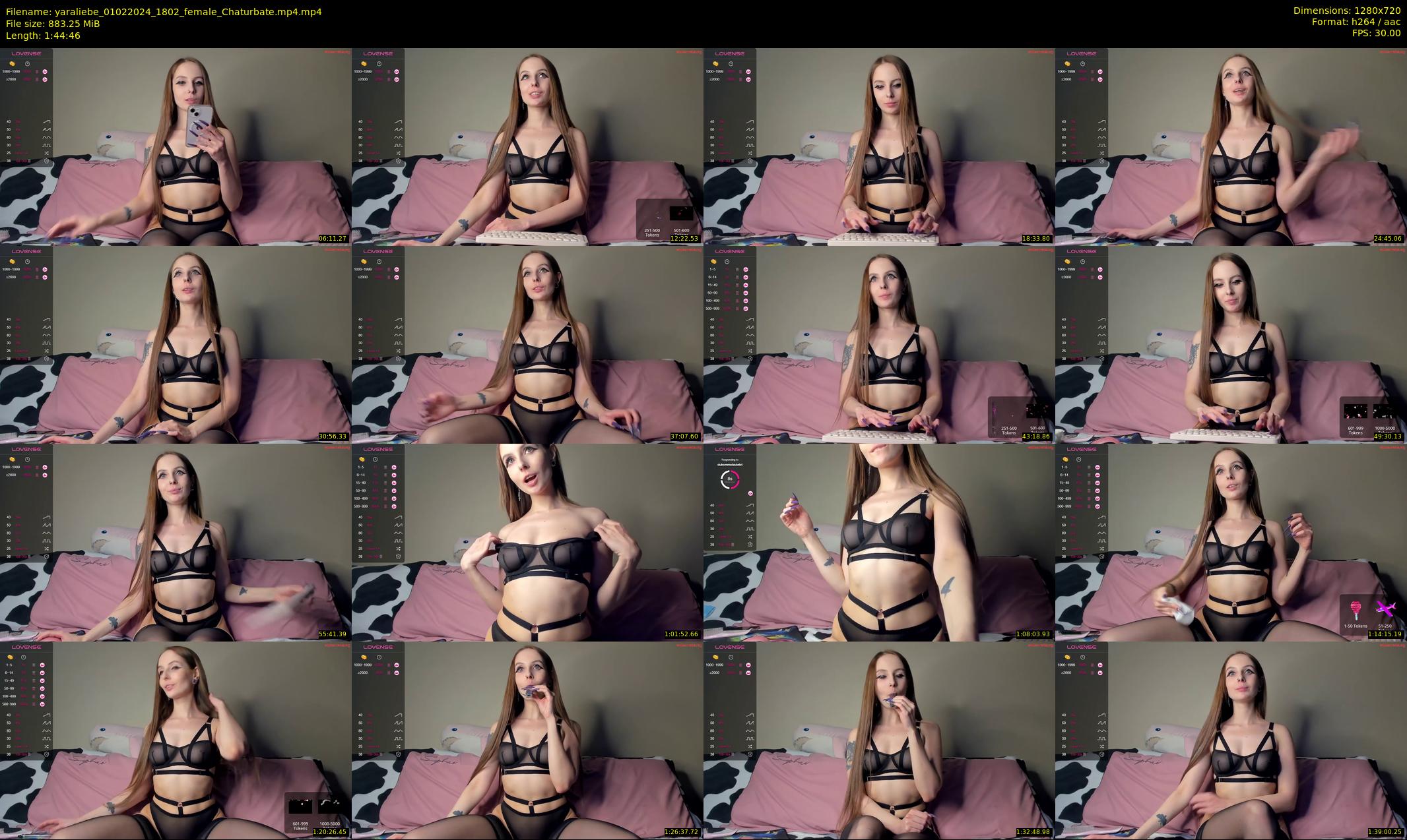 yaraliebe — 105 minute Chaturbate female cam show recording, 720p, Feb 1, 2024