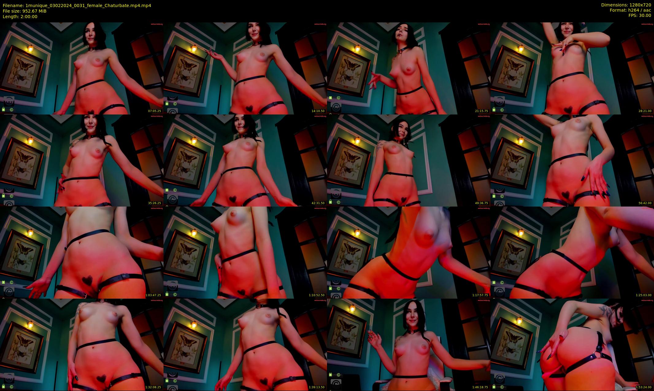 1munique — 120 minute Chaturbate female cam show recording, 720p, Feb 3, 2024