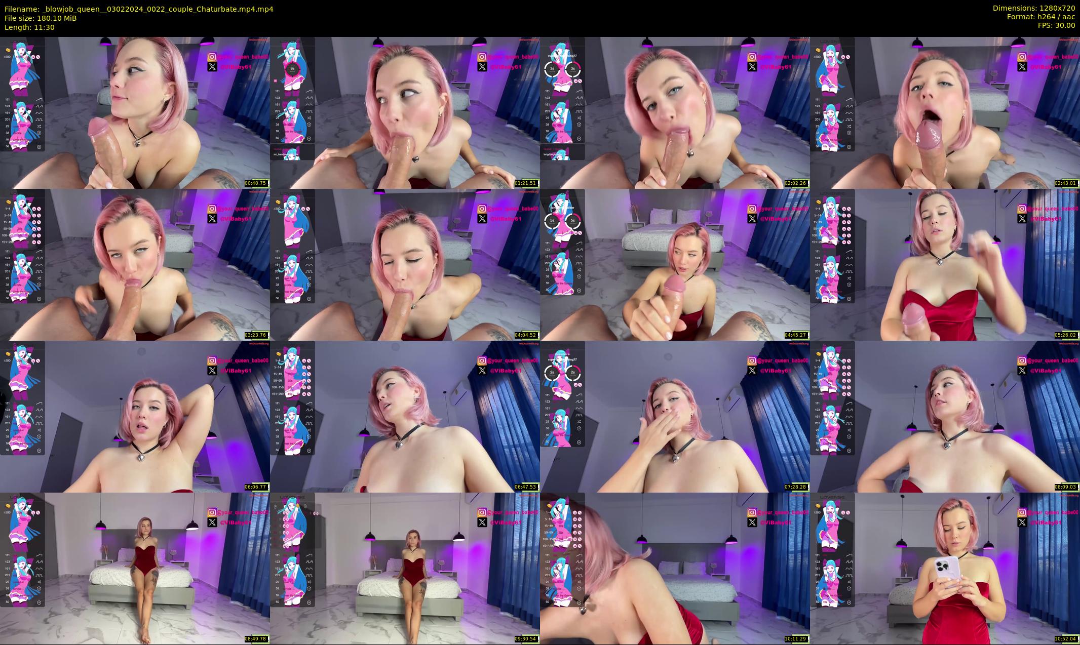 _blowjob_queen_ — 12 minute Chaturbate couple cam show recording, 720p, Feb 3, 2024