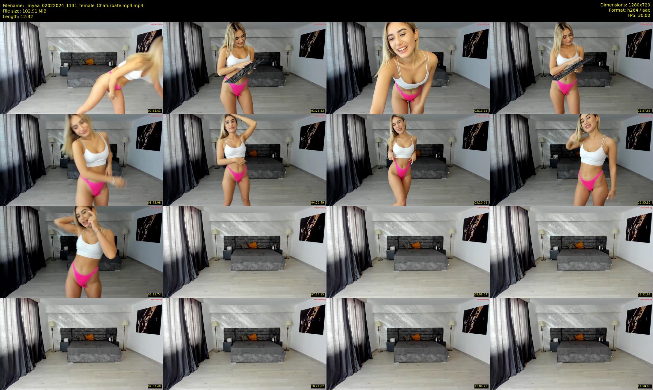 _myaa — 13 minute Chaturbate female cam show recording, 720p, Feb 2, 2024