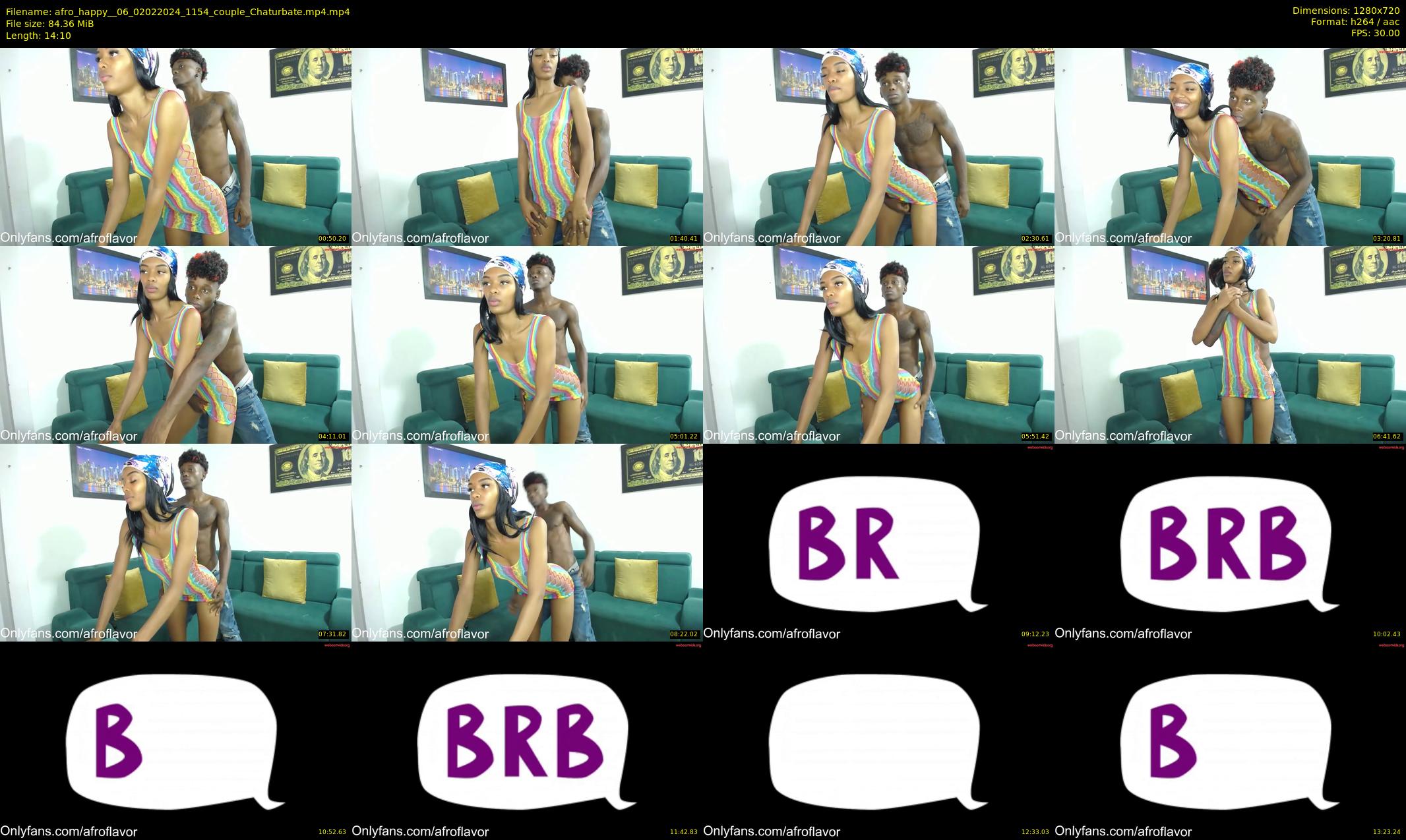 afro_happy__06 — 15 minute Chaturbate couple cam show recording, 720p, Feb 2, 2024