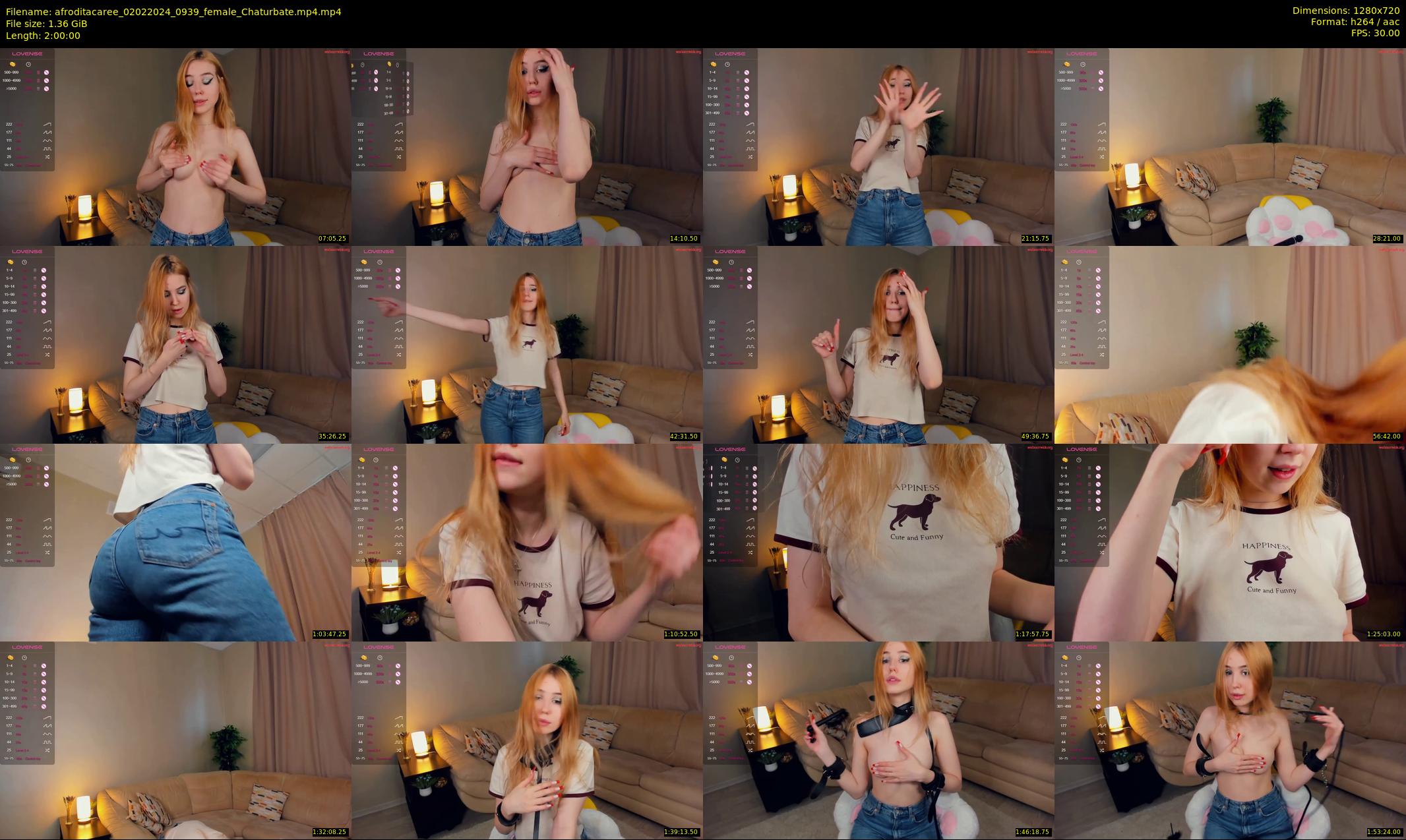 afroditacaree — 120 minute Chaturbate female cam show recording, 720p, Feb 2, 2024