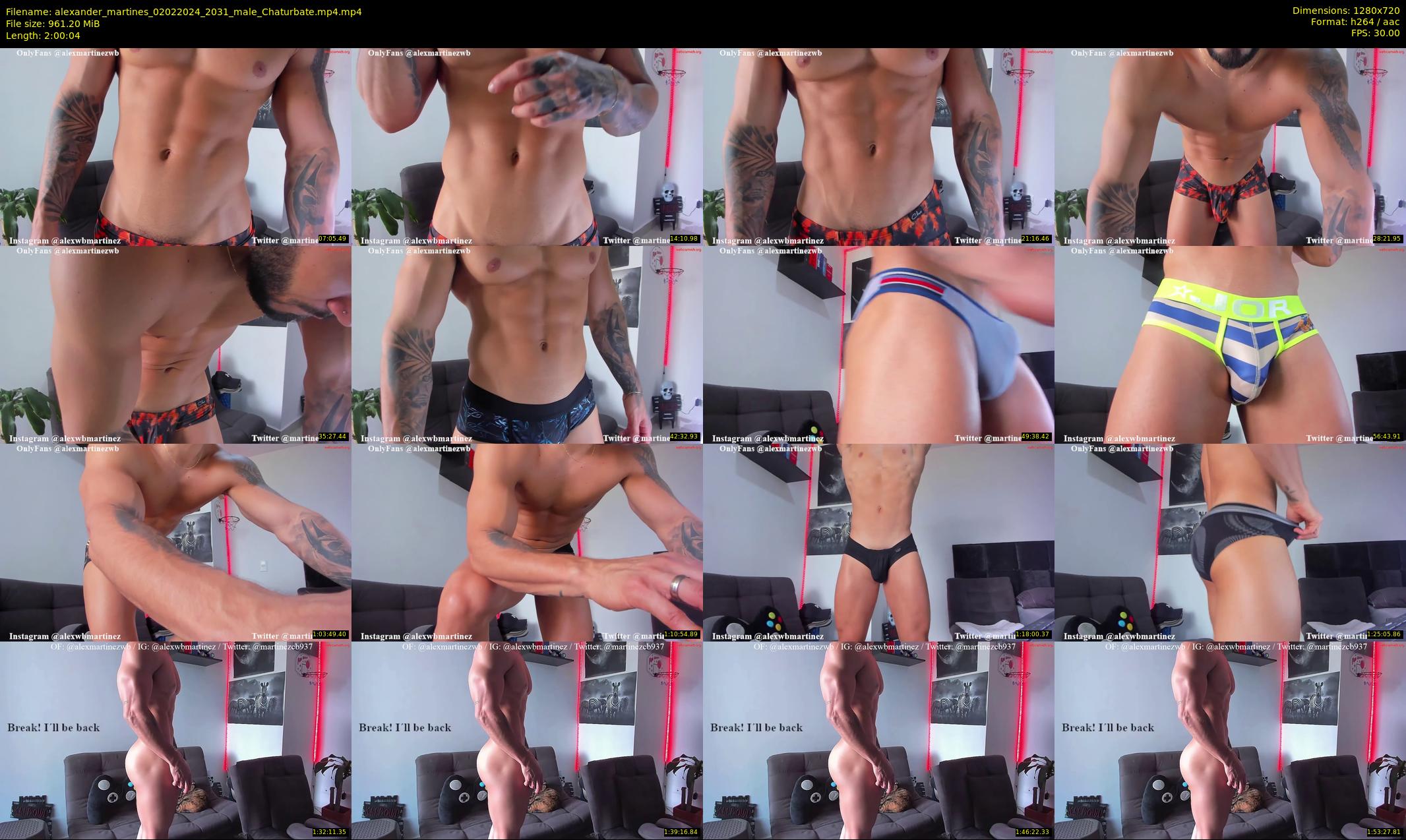 alexander_martines — 121 minute Chaturbate male cam show recording, 720p, Feb 2, 2024