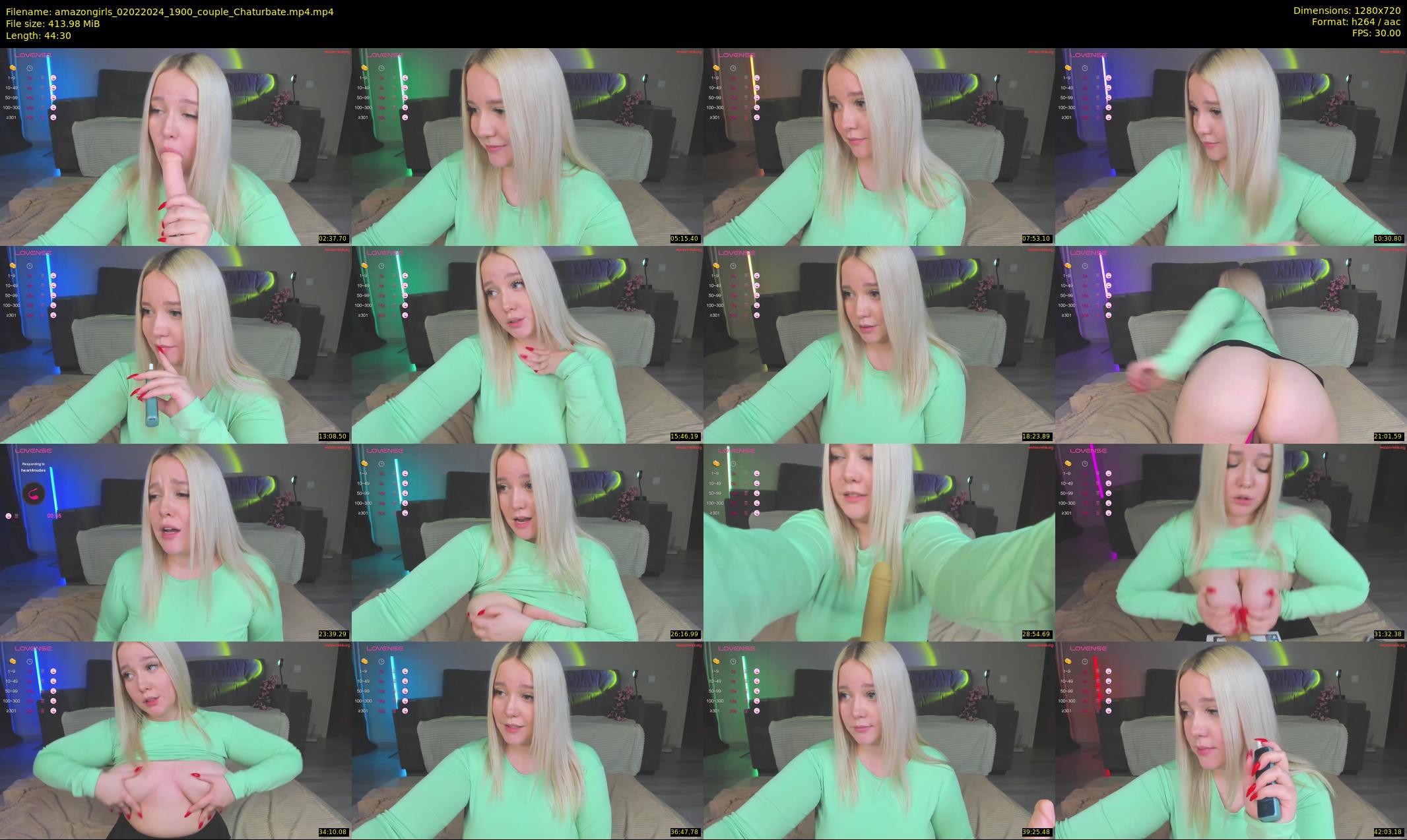 amazongirls — 45 minute Chaturbate couple cam show recording, 720p, Feb 2, 2024
