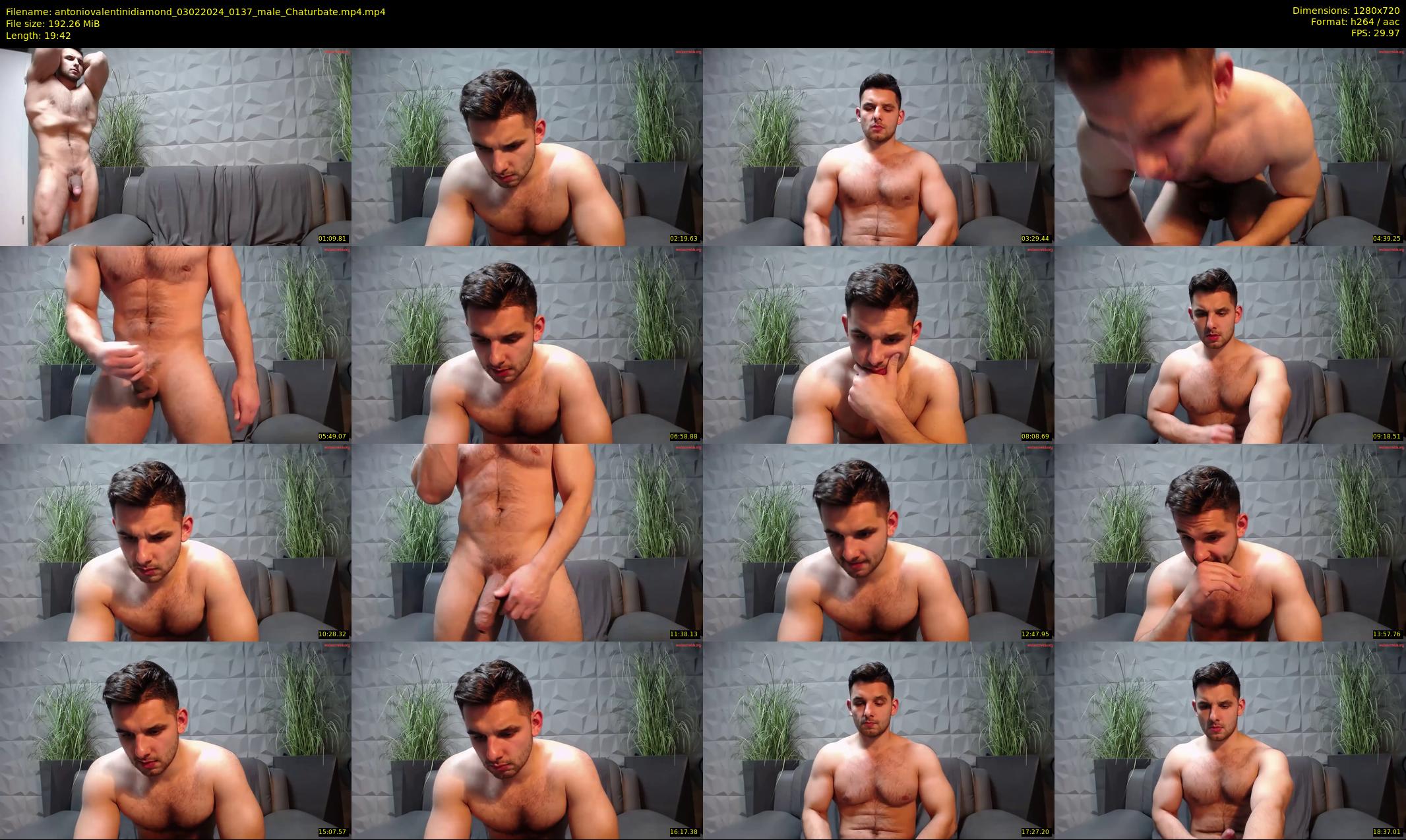 antoniovalentinidiamond — 20 minute Chaturbate male cam show recording, 720p, Feb 3, 2024