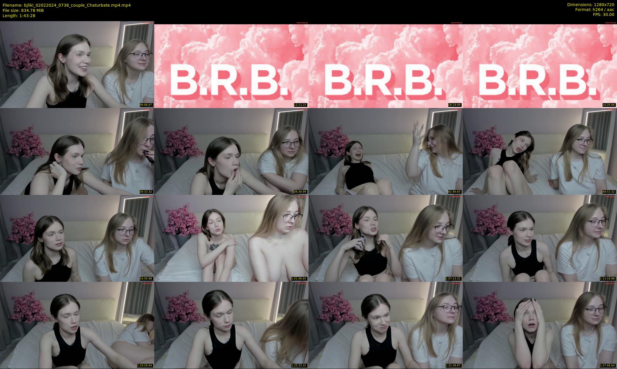 bjliki — 104 minute Chaturbate couple cam show recording, 720p, Feb 2, 2024