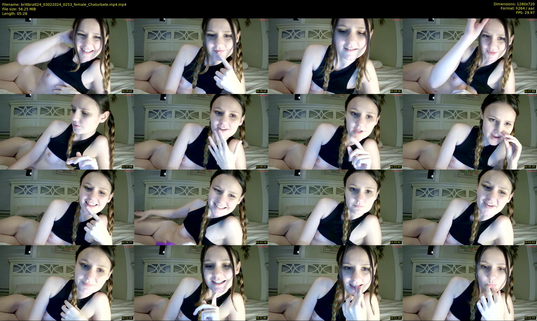 brittbratt24 — 6 minute Chaturbate female cam show recording, 720p, Feb 3, 2024