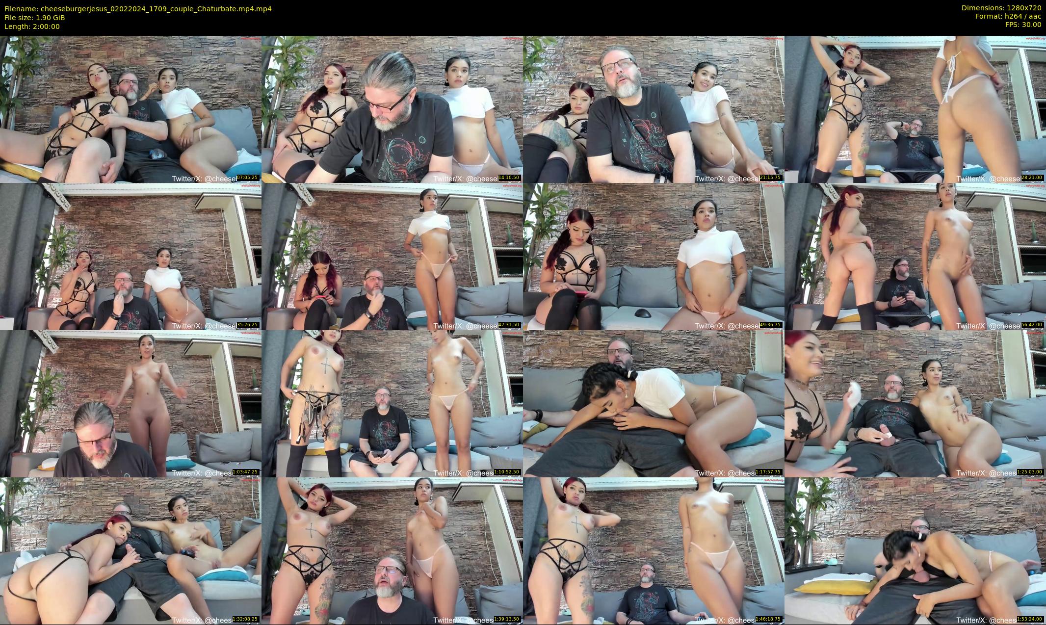 cheeseburgerjesus — 120 minute Chaturbate couple cam show recording, 720p, Feb 2, 2024