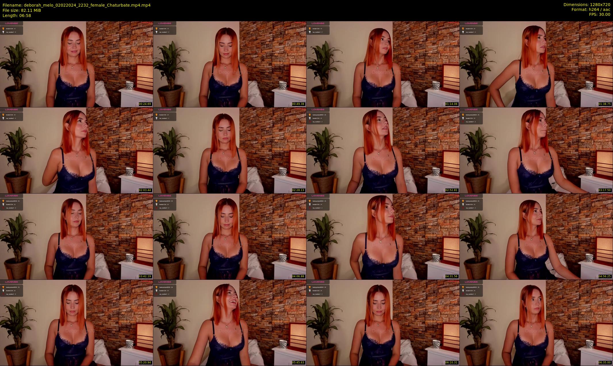 deborah_melo — 7 minute Chaturbate female cam show recording, 720p, Feb 2, 2024