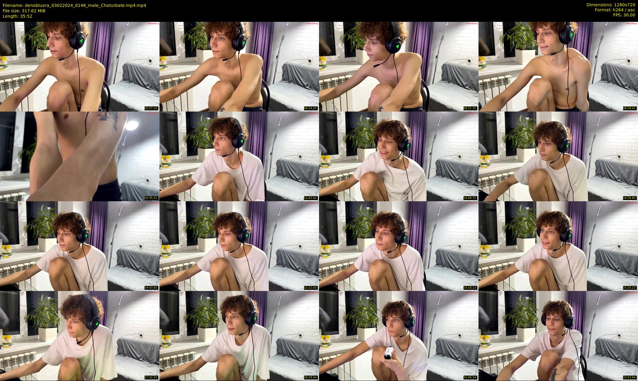 denobluora — 36 minute Chaturbate male cam show recording, 720p, Feb 3, 2024