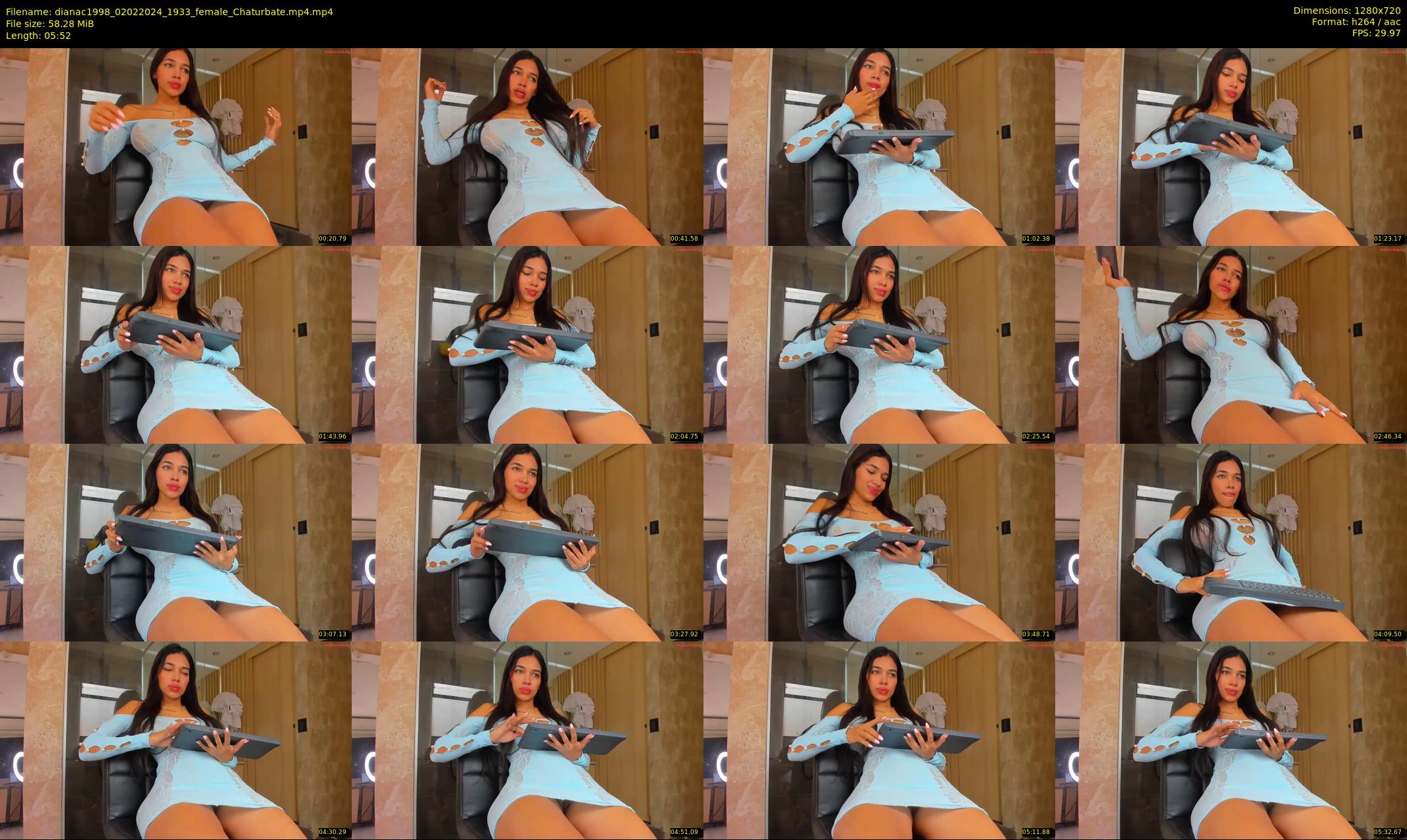 dianac1998 — 6 minute Chaturbate female cam show recording, 720p, Feb 2, 2024