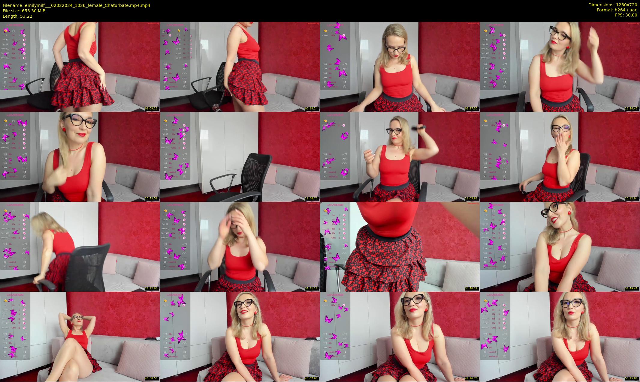emilymilf__ — 54 minute Chaturbate female cam show recording, 720p, Feb 2, 2024