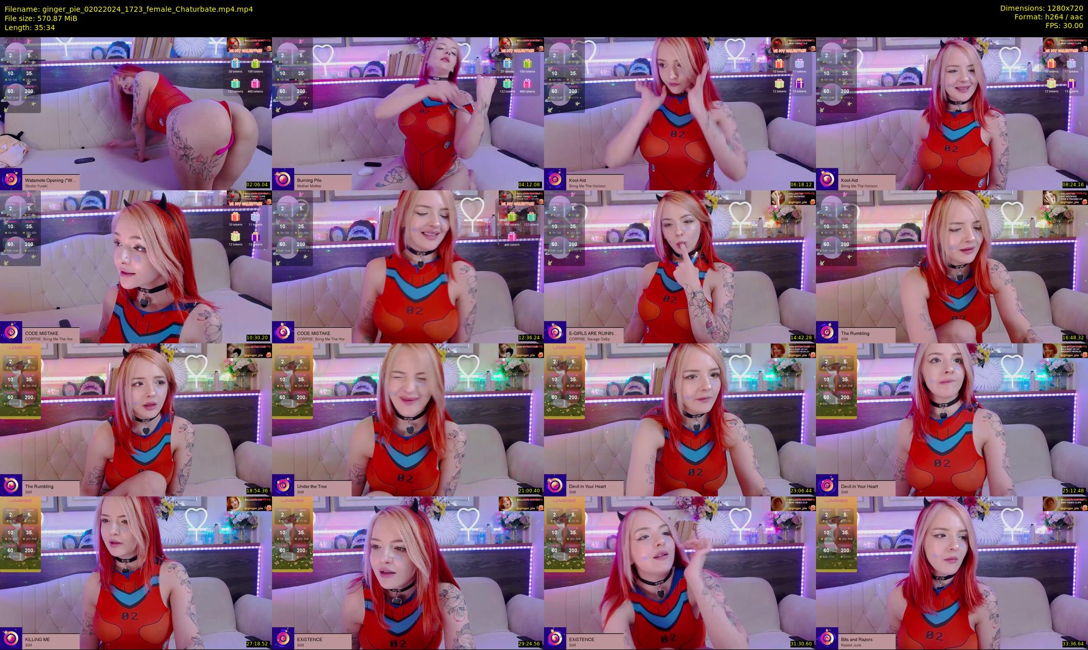 ginger_pie — 36 minute Chaturbate female cam show recording, 720p, Feb 2, 2024
