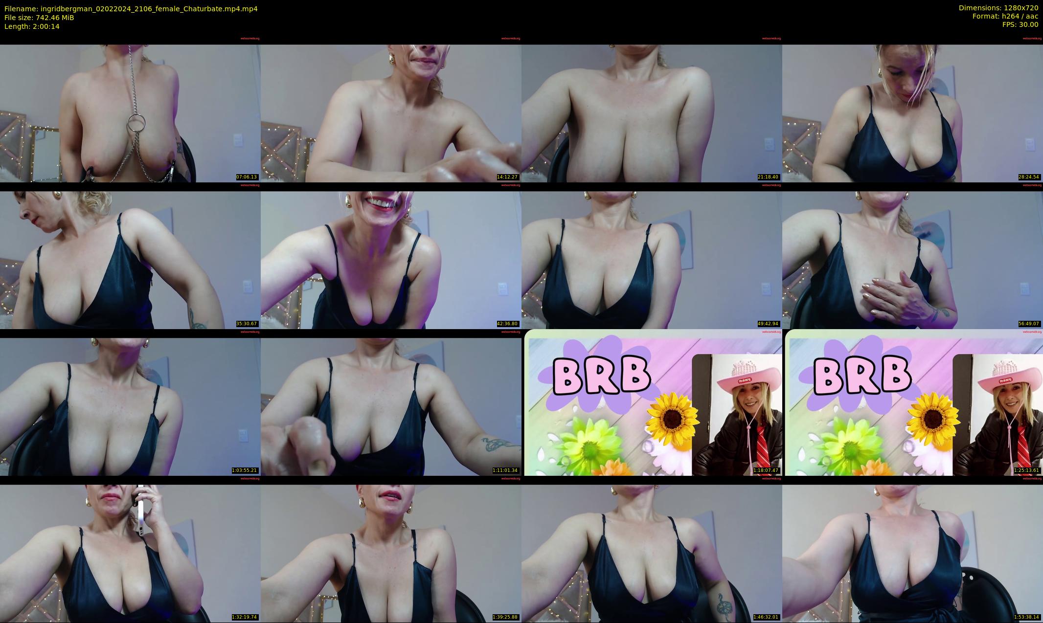 ingridbergman — 121 minute Chaturbate female cam show recording, 720p, Feb 2, 2024