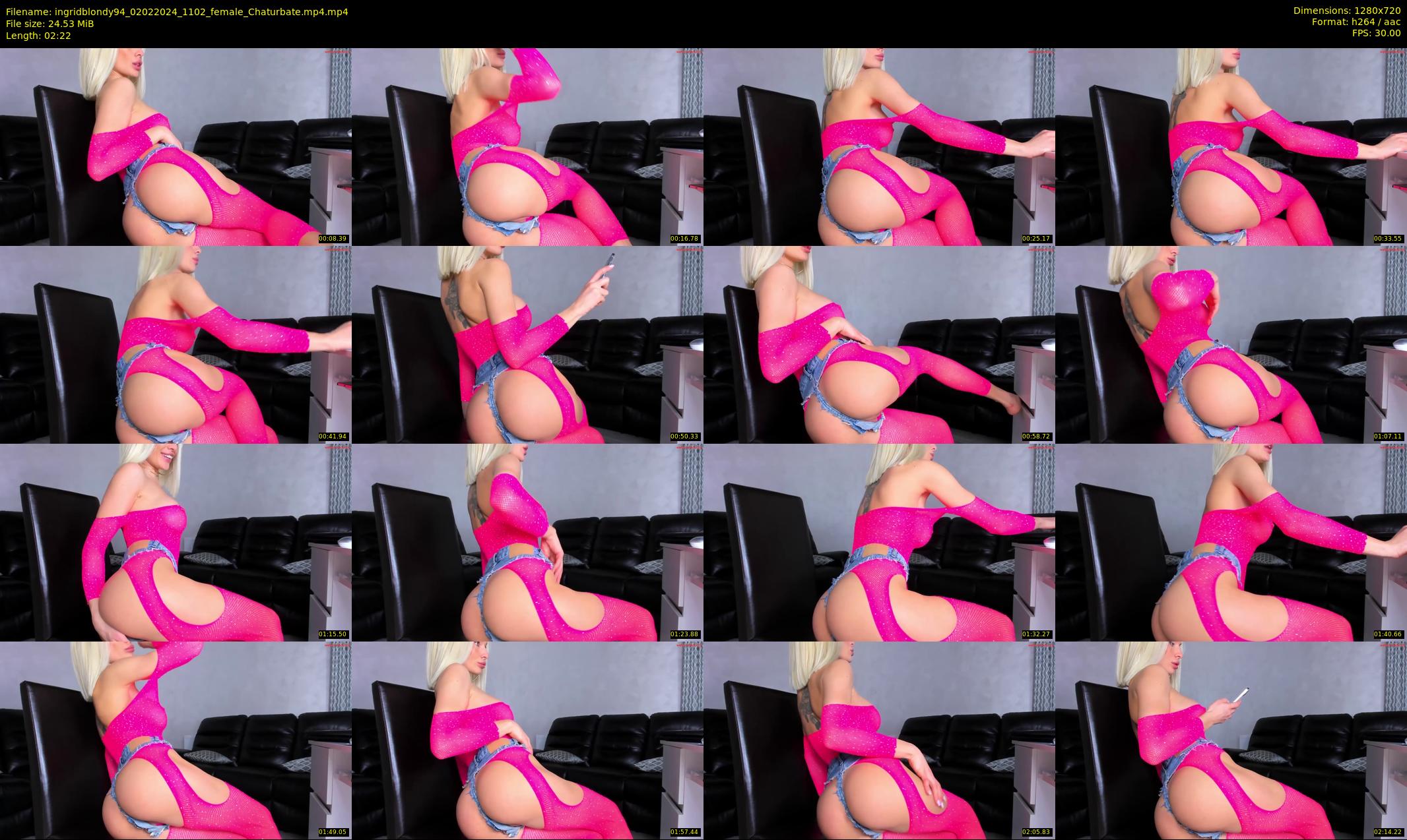 ingridblondy94 — 3 minute Chaturbate female cam show recording, 720p, Feb 2, 2024