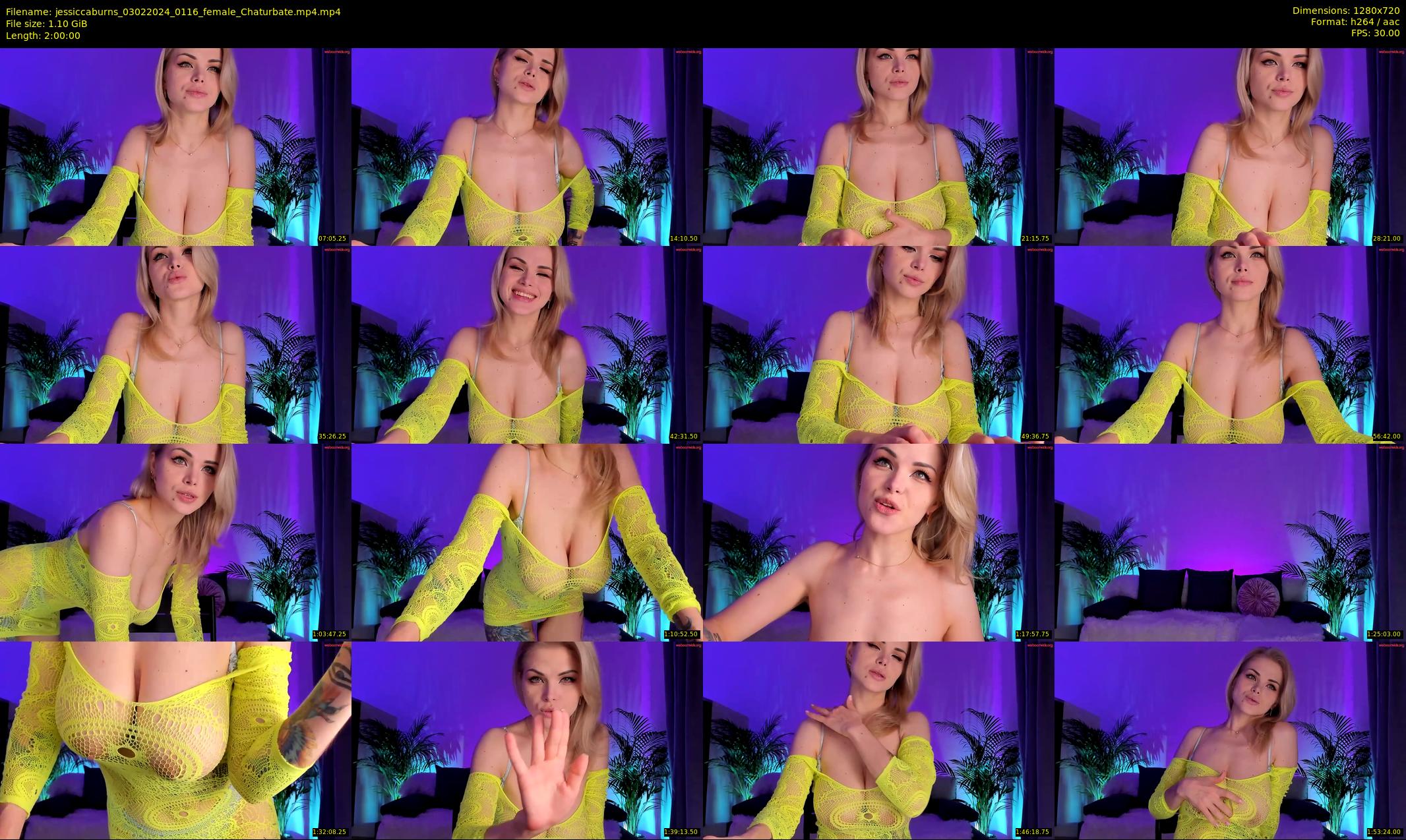 jessiccaburns — 120 minute Chaturbate female cam show recording, 720p, Feb 3, 2024