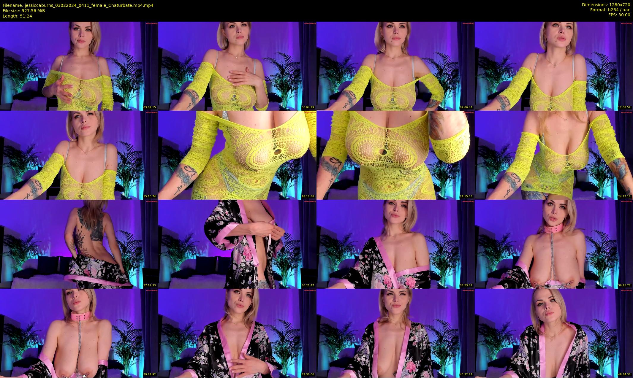 jessiccaburns — 52 minute Chaturbate female cam show recording, 720p, Feb 3, 2024